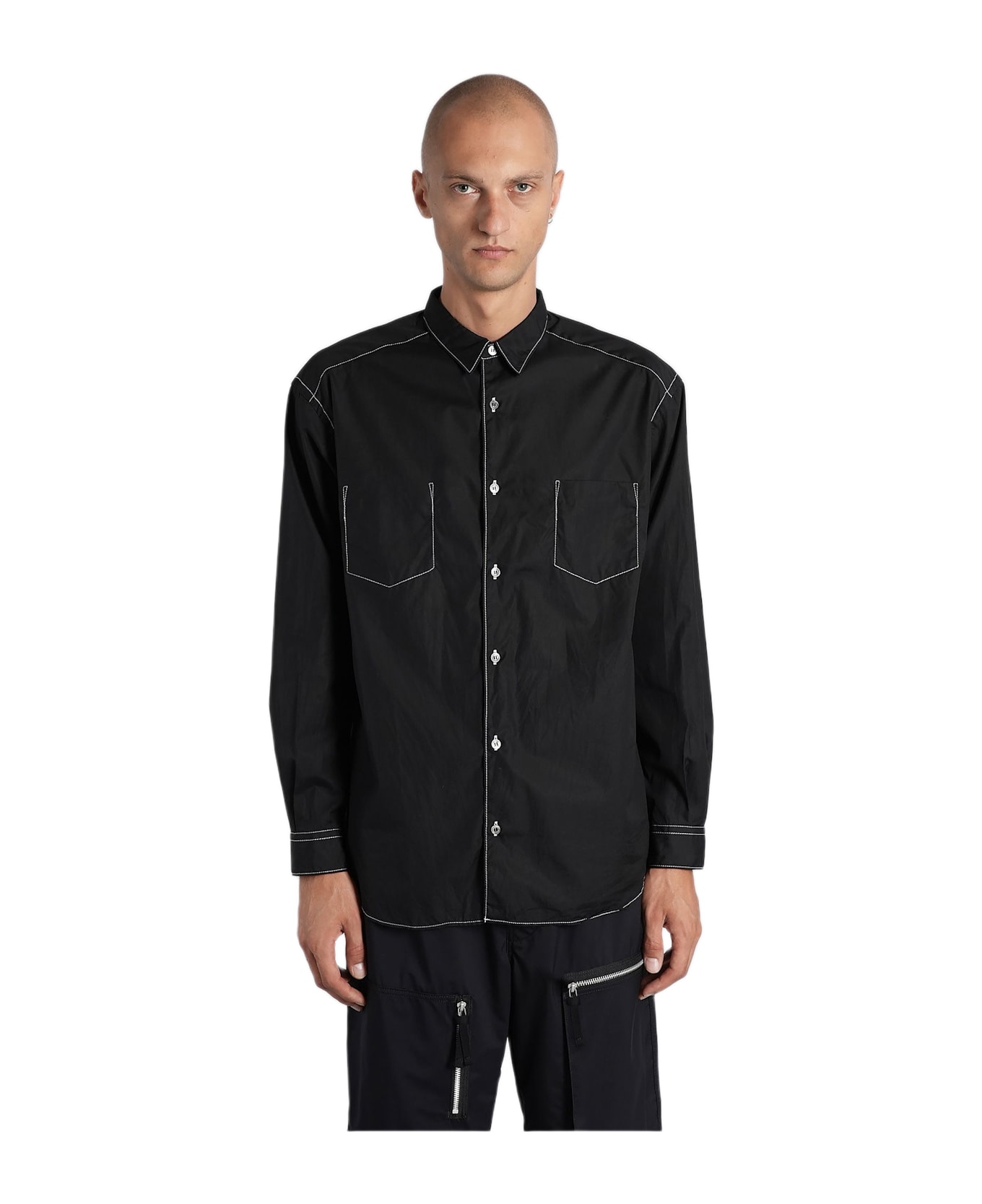 Comme des Garçons Homme Shirt In Black Cotton - black