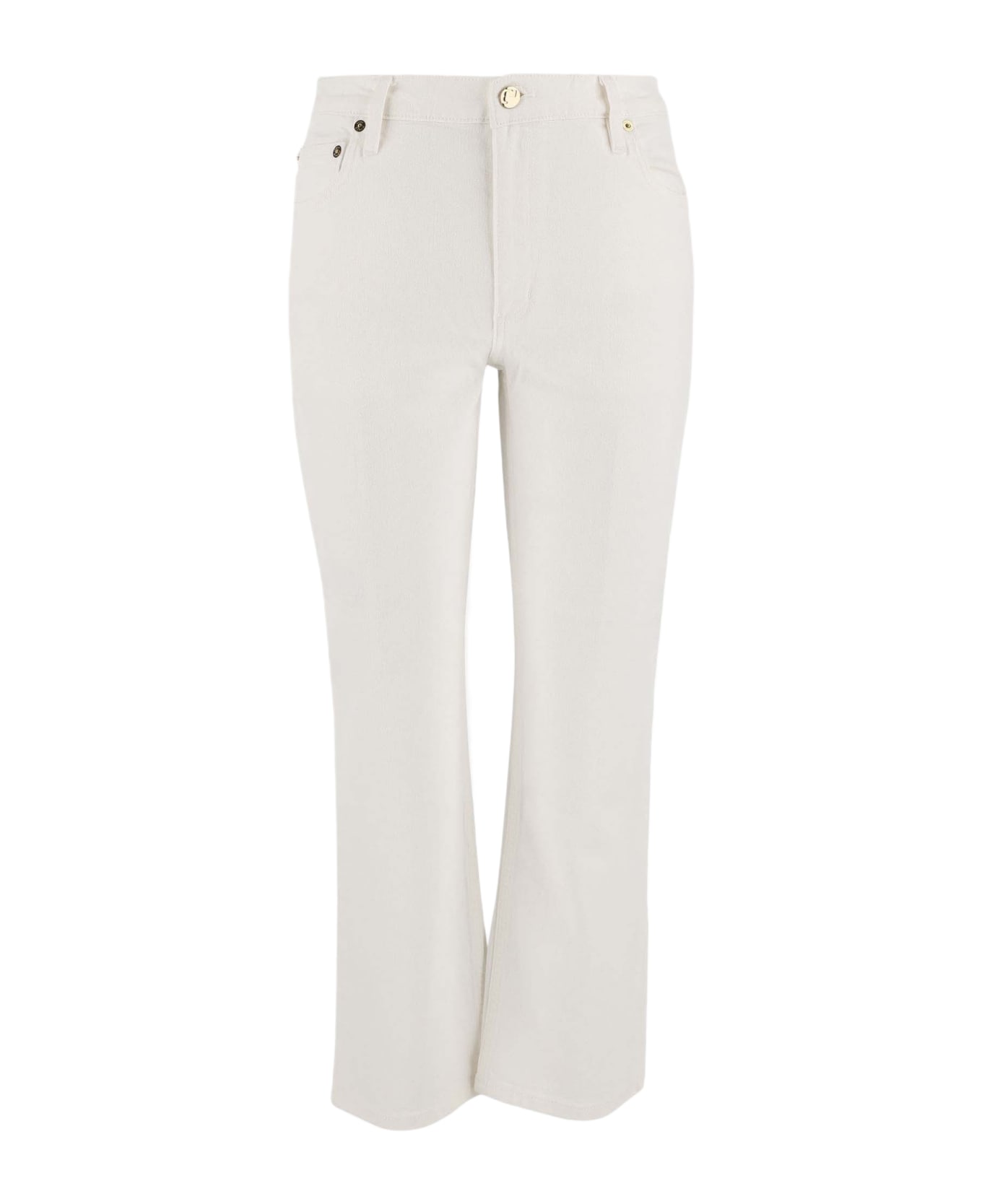 Tory Burch Denim Flare Jeans - WHITECHALKWAS