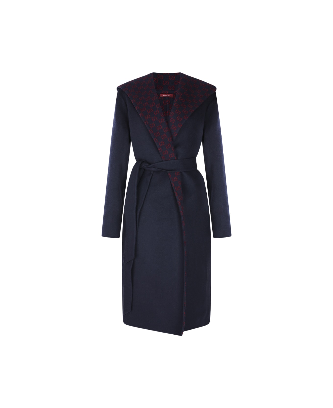 Gucci Blue Wool Coat