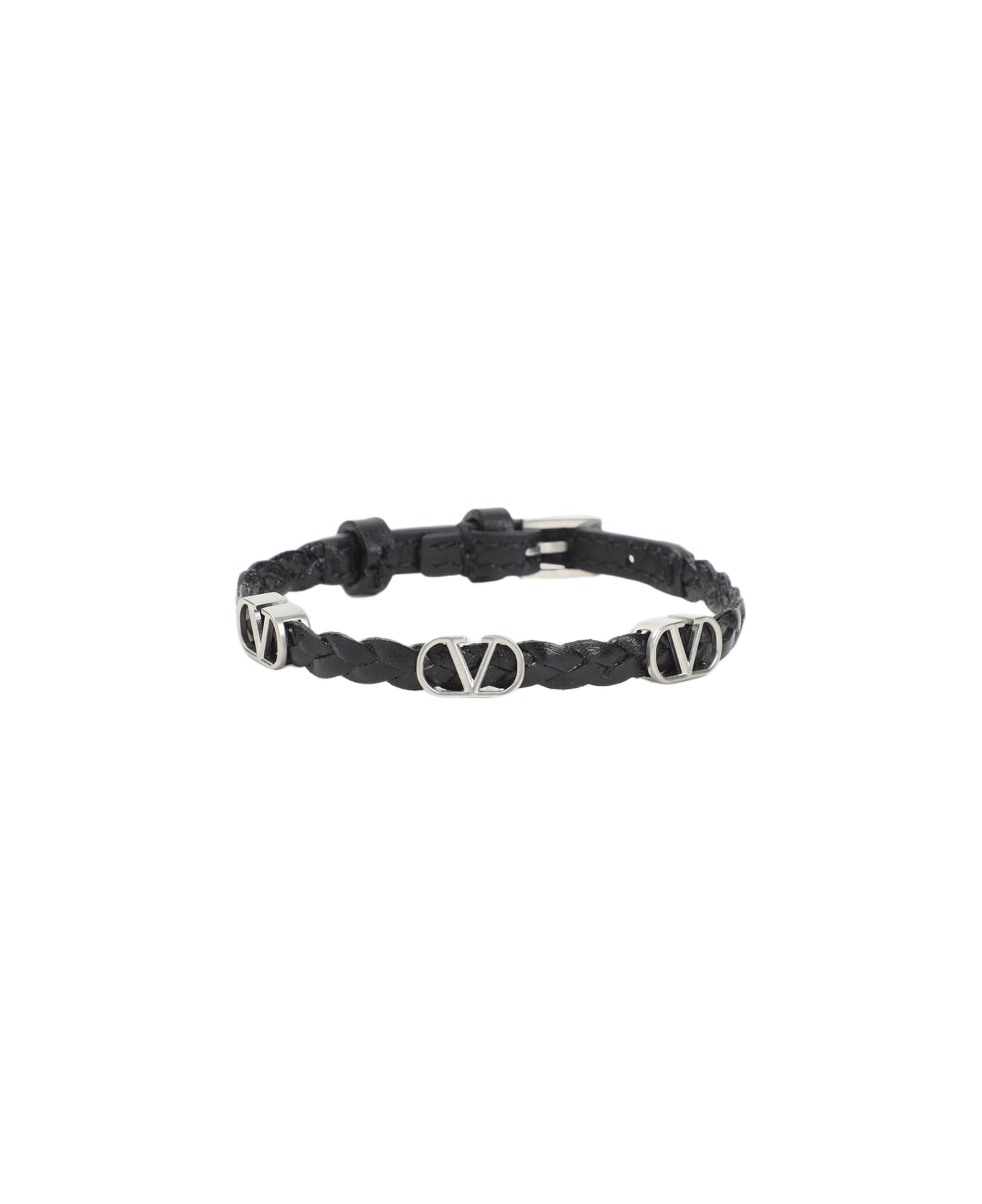 Valentino Garavani Valentino Leather Bracelet - No Nero