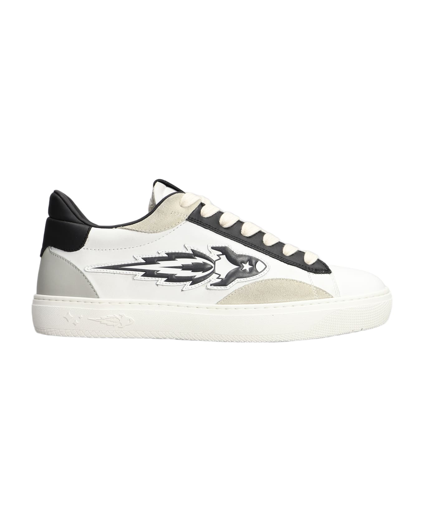 Enterprise Japan Sneakers In White Suede And Leather - white スニーカー