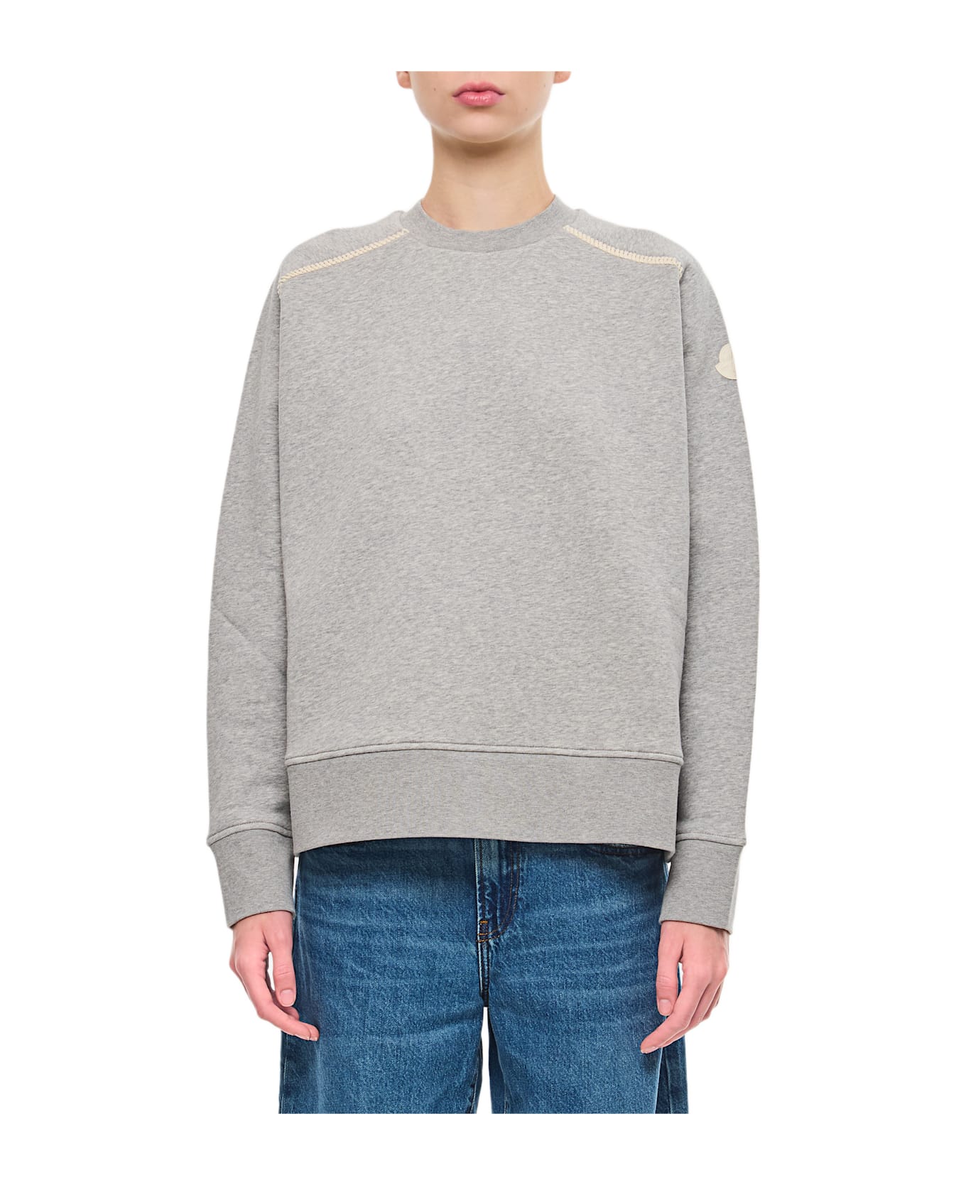 Moncler Logo Sweater - GREY
