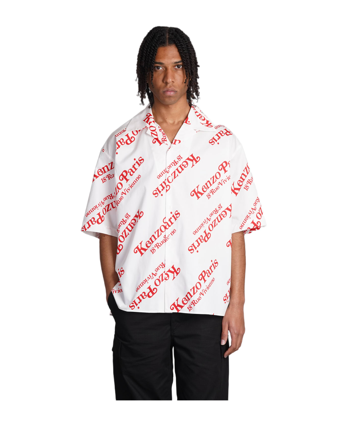 Kenzo ' By Verdy' Boxy Shirt. - Off white シャツ