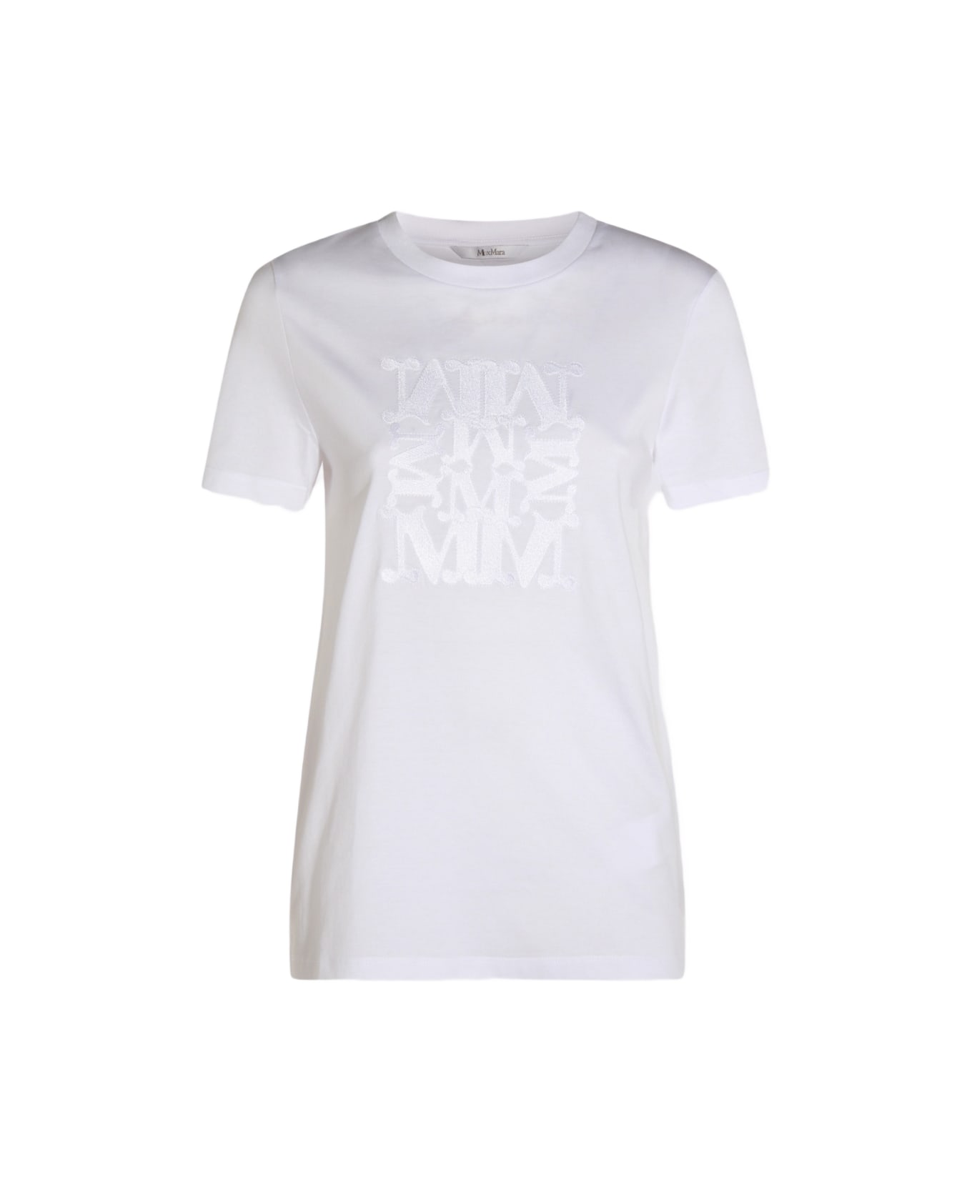 Max Mara White Cotton Bravo T-shirt - White