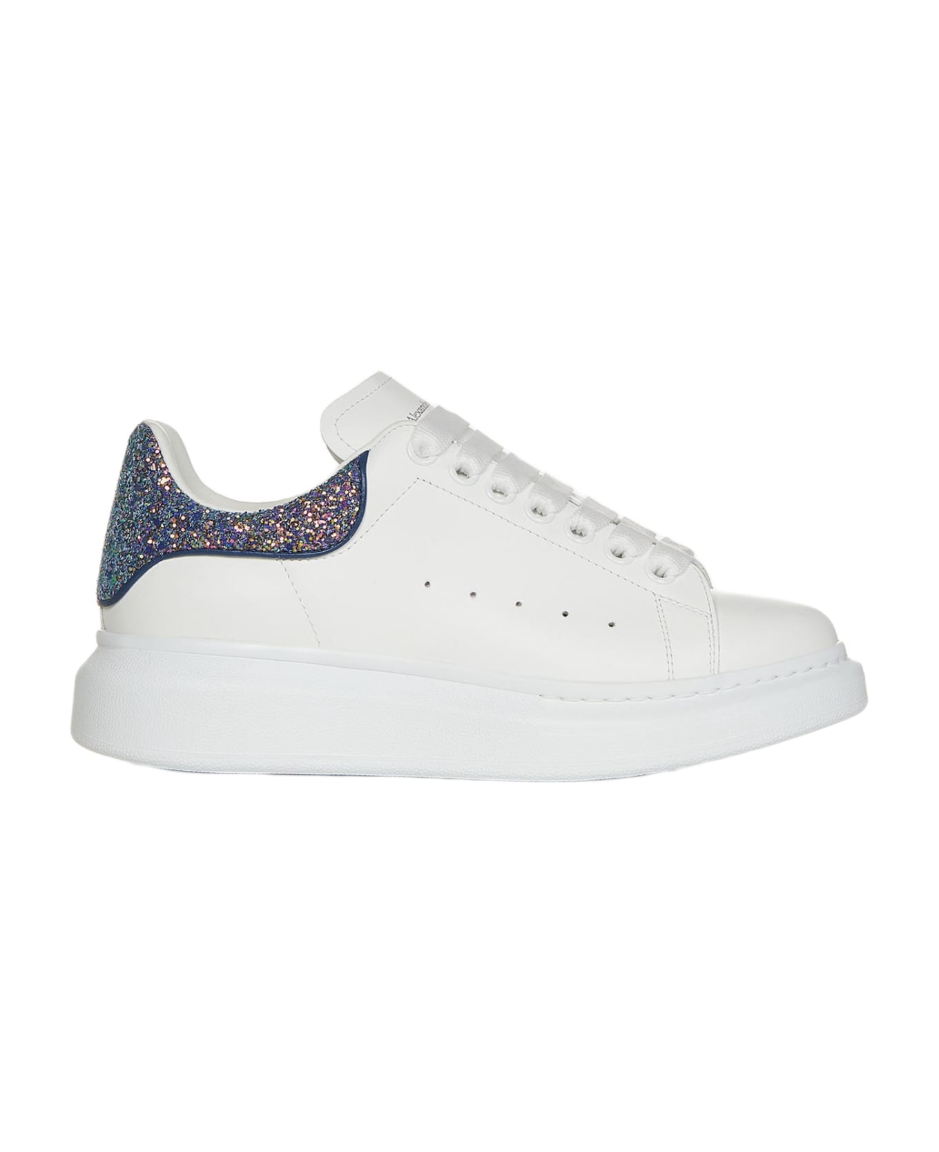 Alexander McQueen Oversized Glitter Sneakers - White