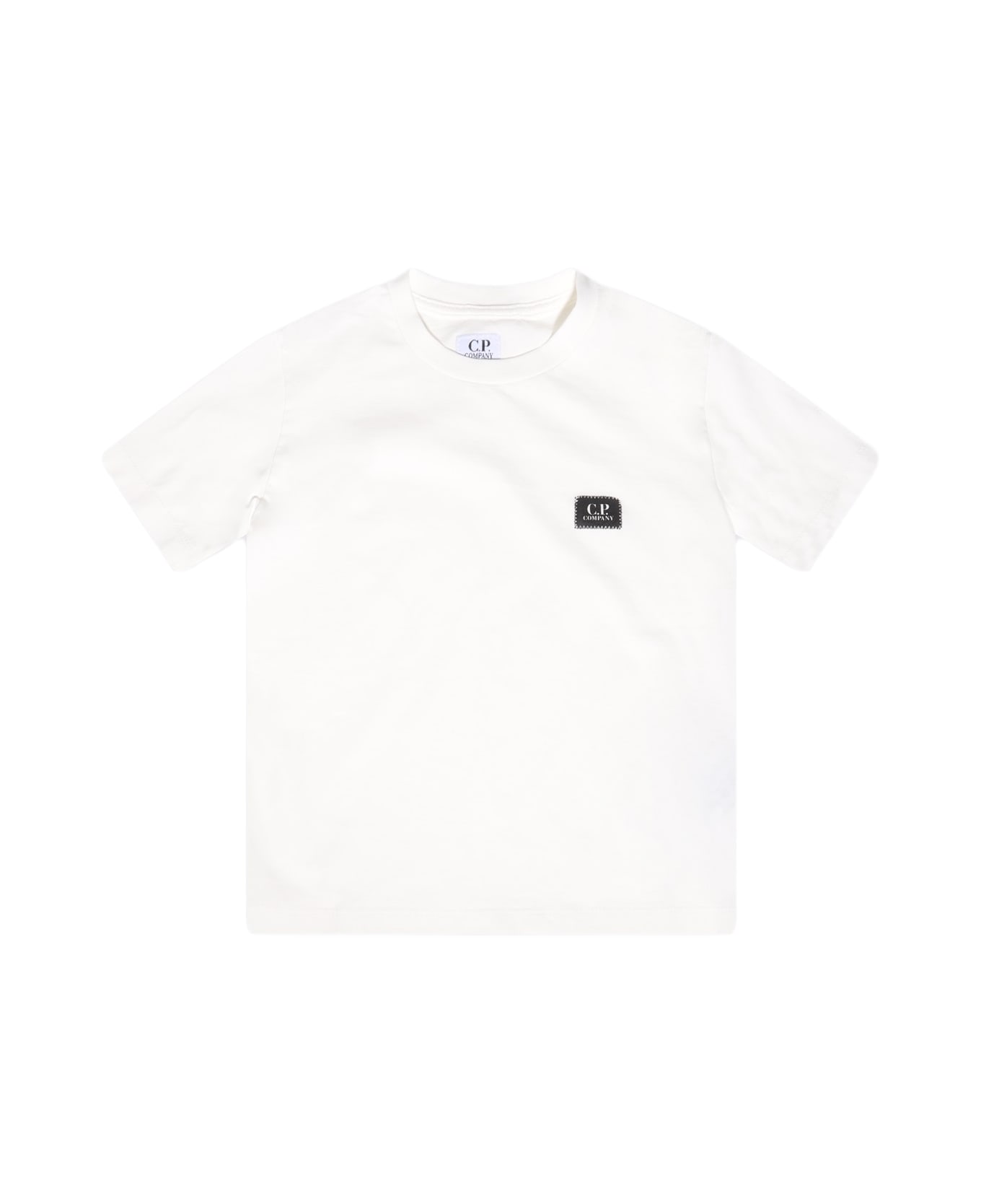C.P. Company White Cotton T-shirt - GAUZE WHITE