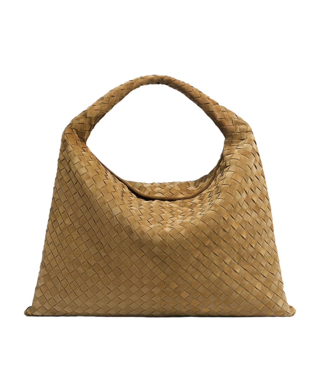 Bottega Veneta Large Hop Hobo Suede Shoulder Bag - Brown