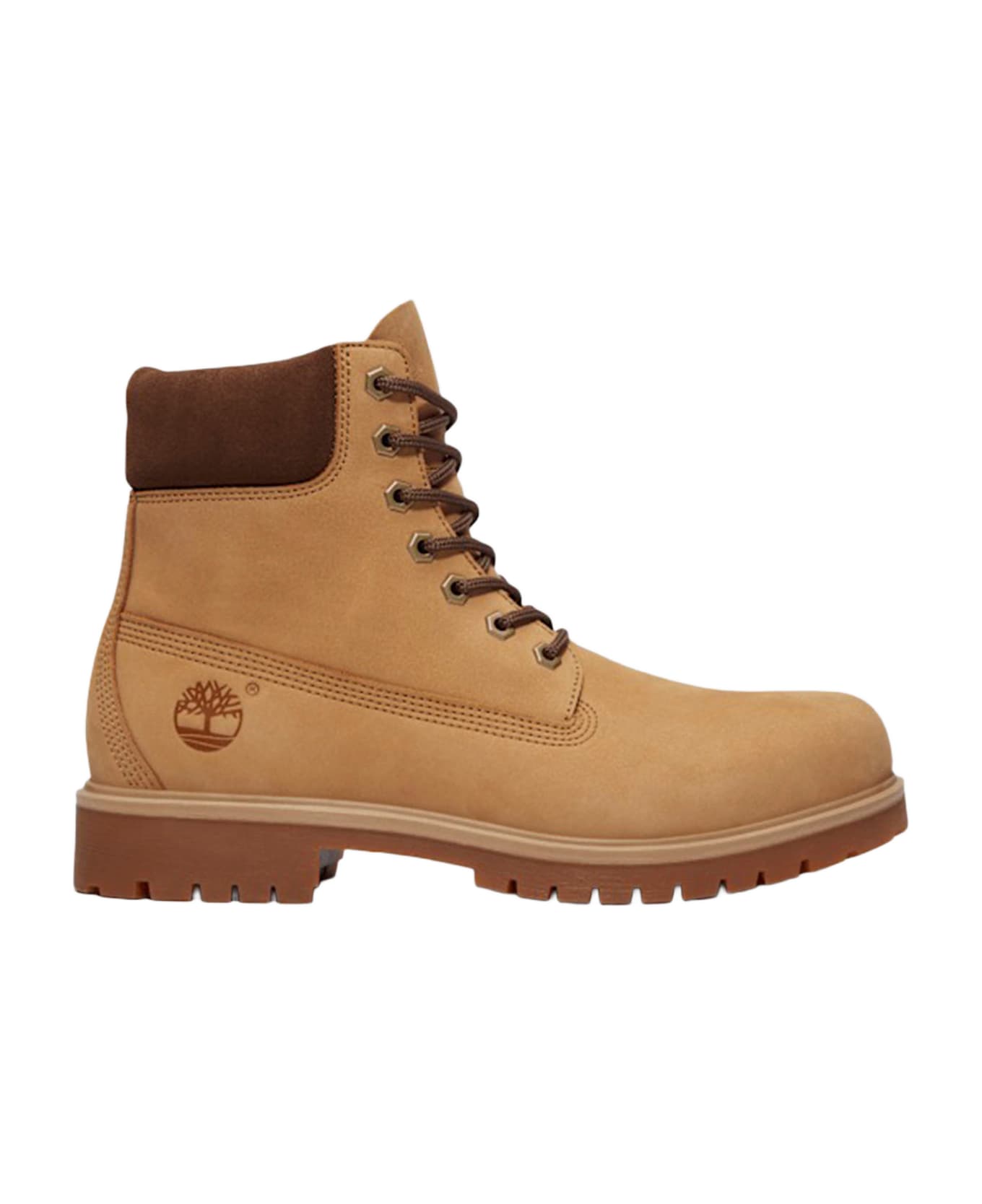 Timberland Premium 6-inch Leather Ankle Boots With Logo - Brown