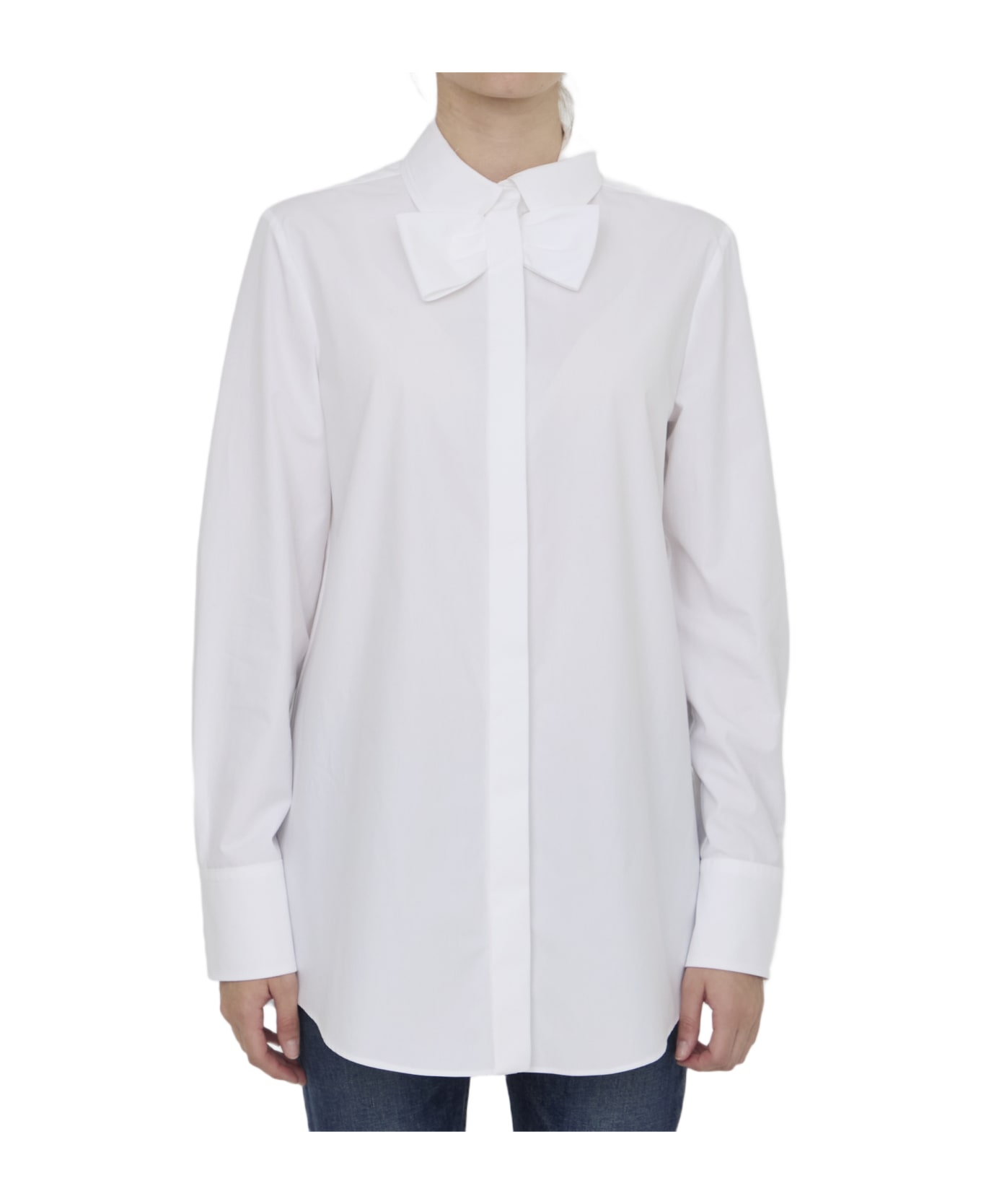 Valentino Garavani Cotton Poplin Shirt - WHITE