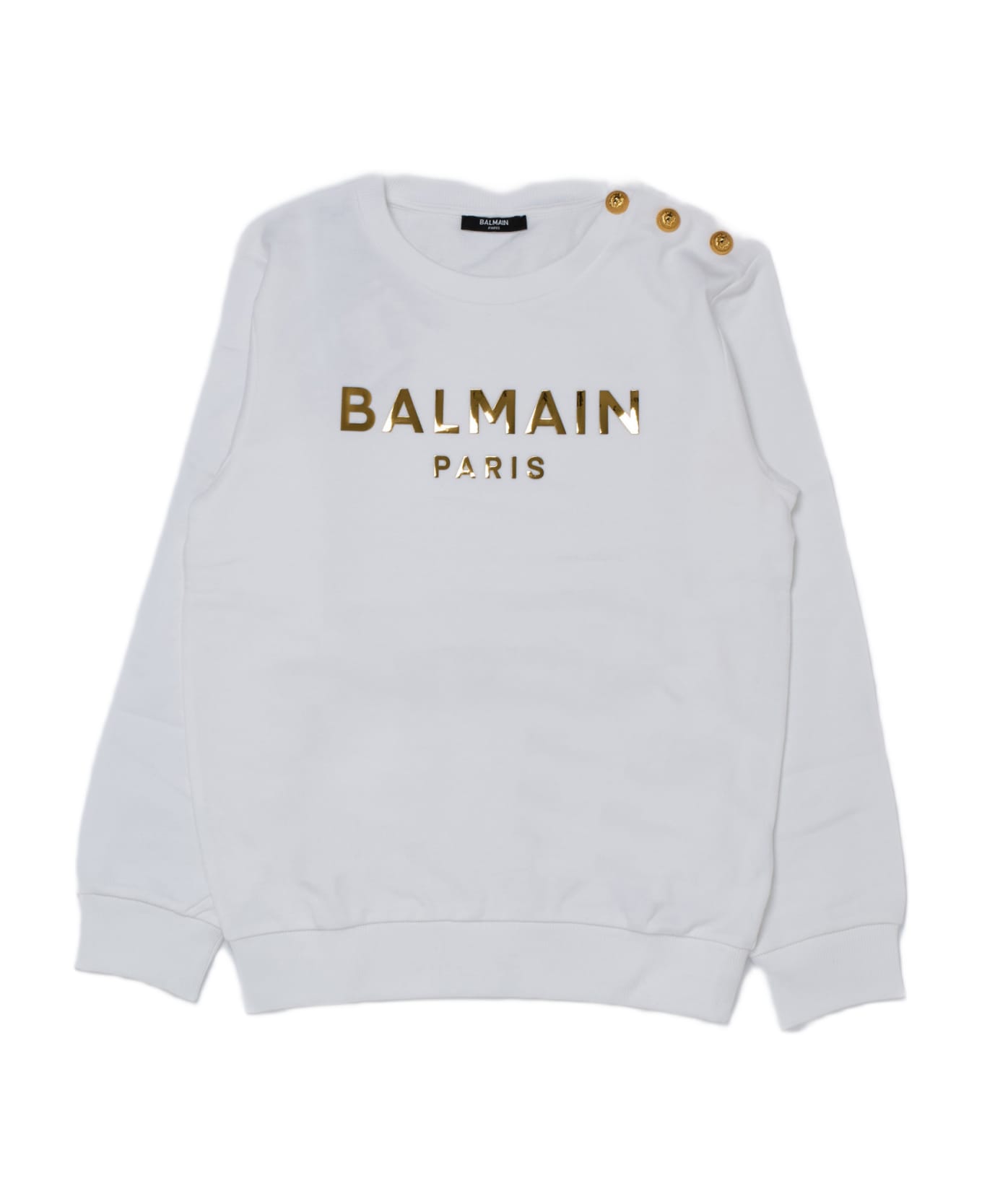 Balmain Sweatshirt Sweatshirt - BIANCO-ORO