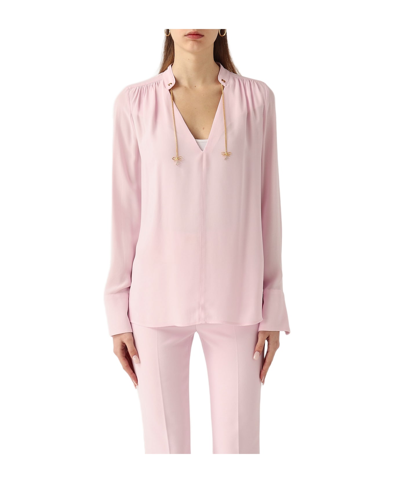 Elisabetta Franchi Viscosa Shirt - Pink