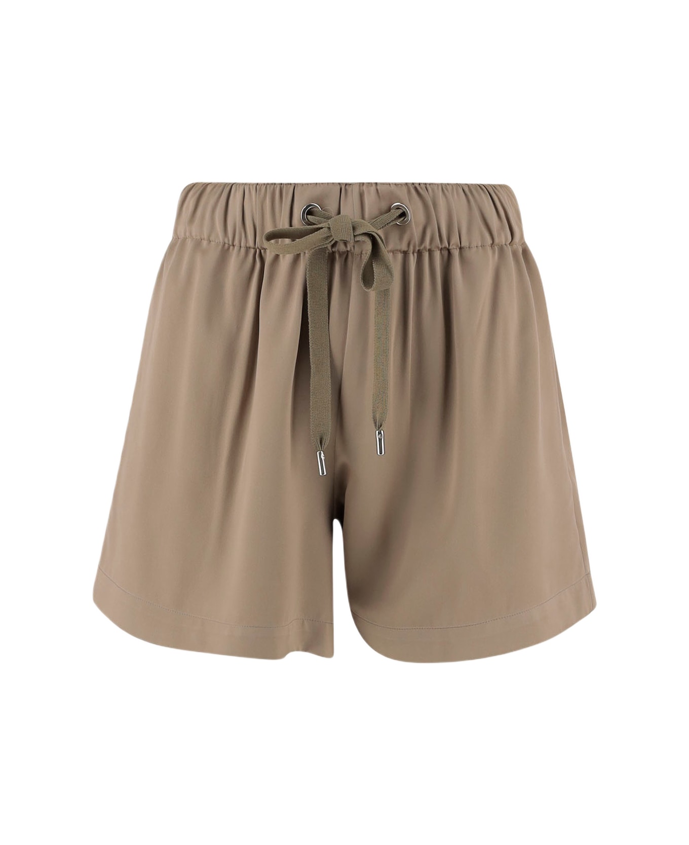 Sa Su Phi Valentina Silk And Viscose Shorts - Beige