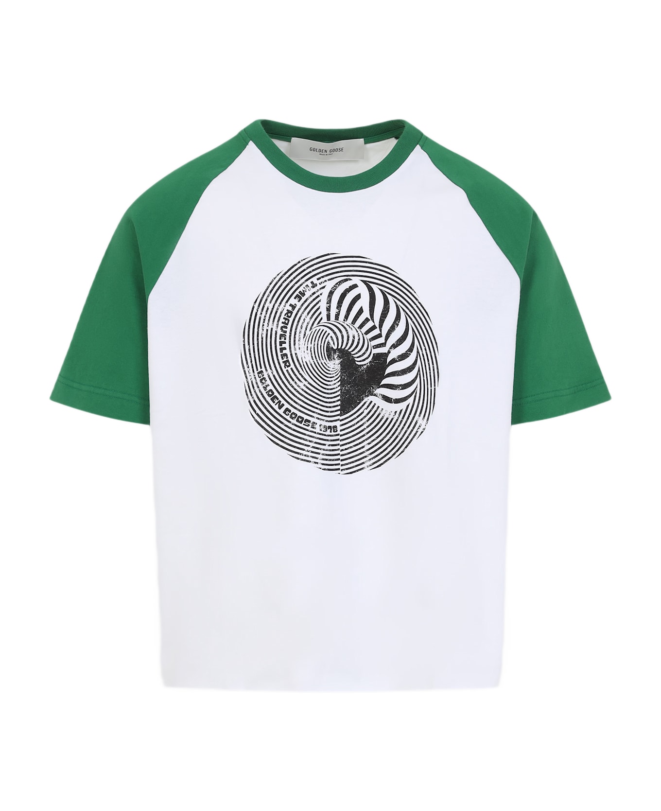 Golden Goose Raglan Crop T-shirt - Optic White シャツ