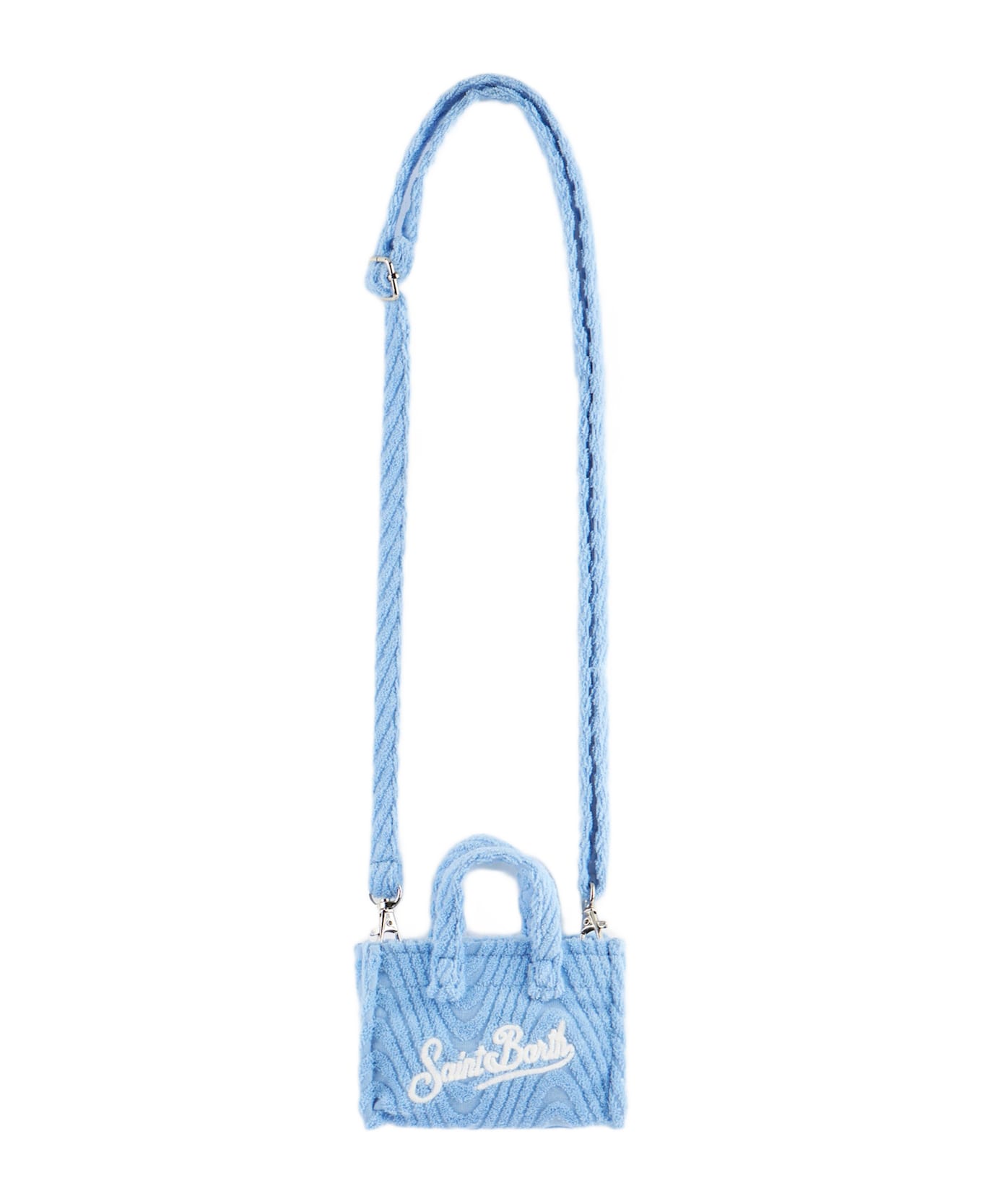 MC2 Saint Barth Light Blue Terry Embossed Key Holder - SKY