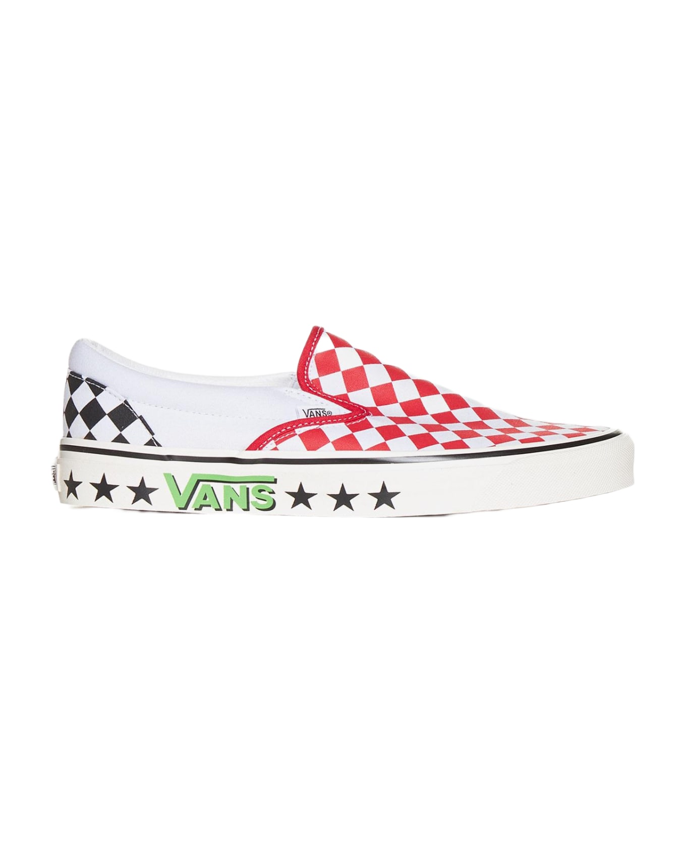 Vans Classic Slip-on 98 Dx Canvas Sneakers - Red/white スニーカー