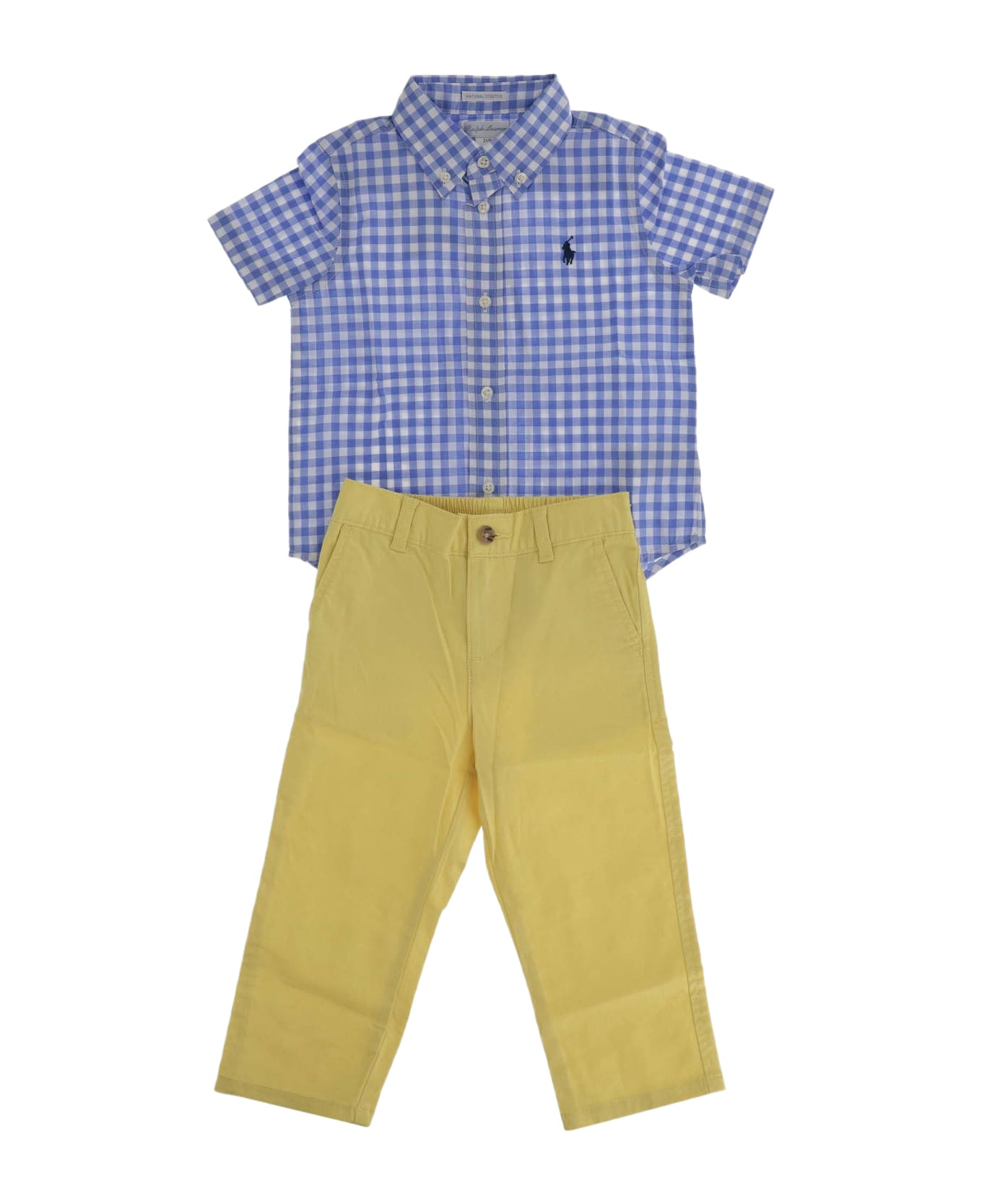 Polo Ralph Lauren Cotton Outfit Set - Red ボディスーツ＆セットアップ