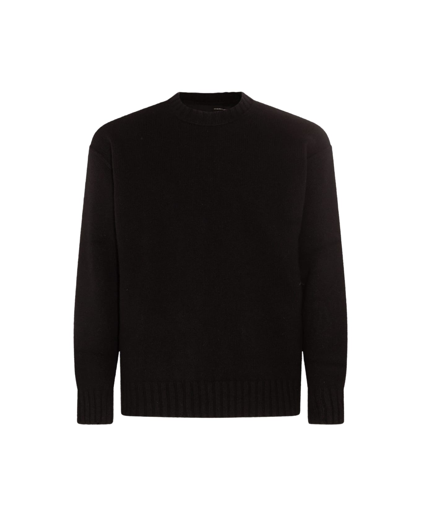Isabel Benenato Black Cashmere And Wool Blend Sweater - Black
