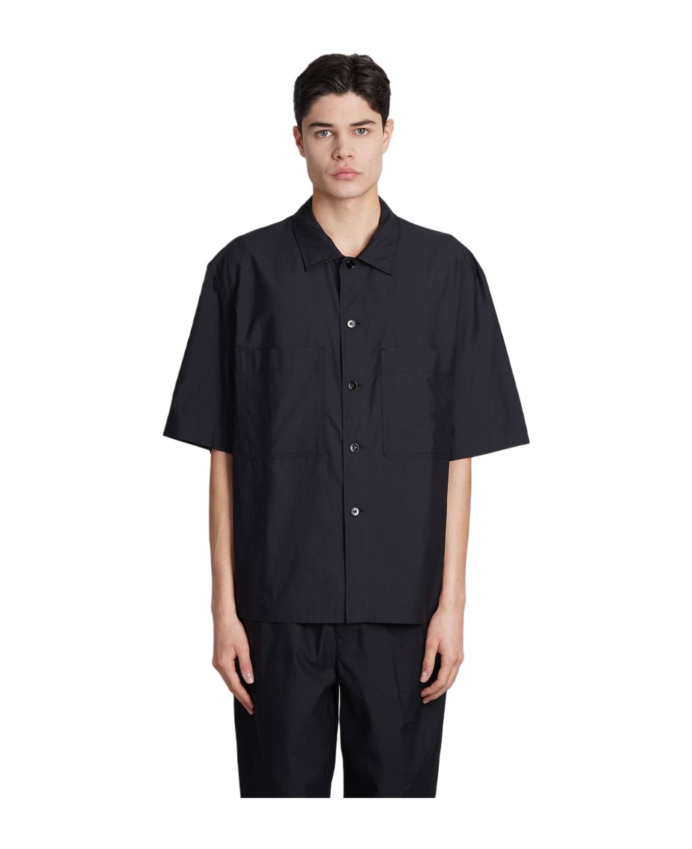 Lemaire Shirt In Black Cotton - black