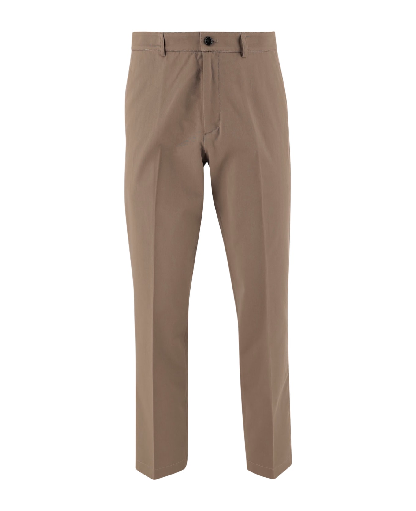 Burberry Cotton Chino Pants - Beige