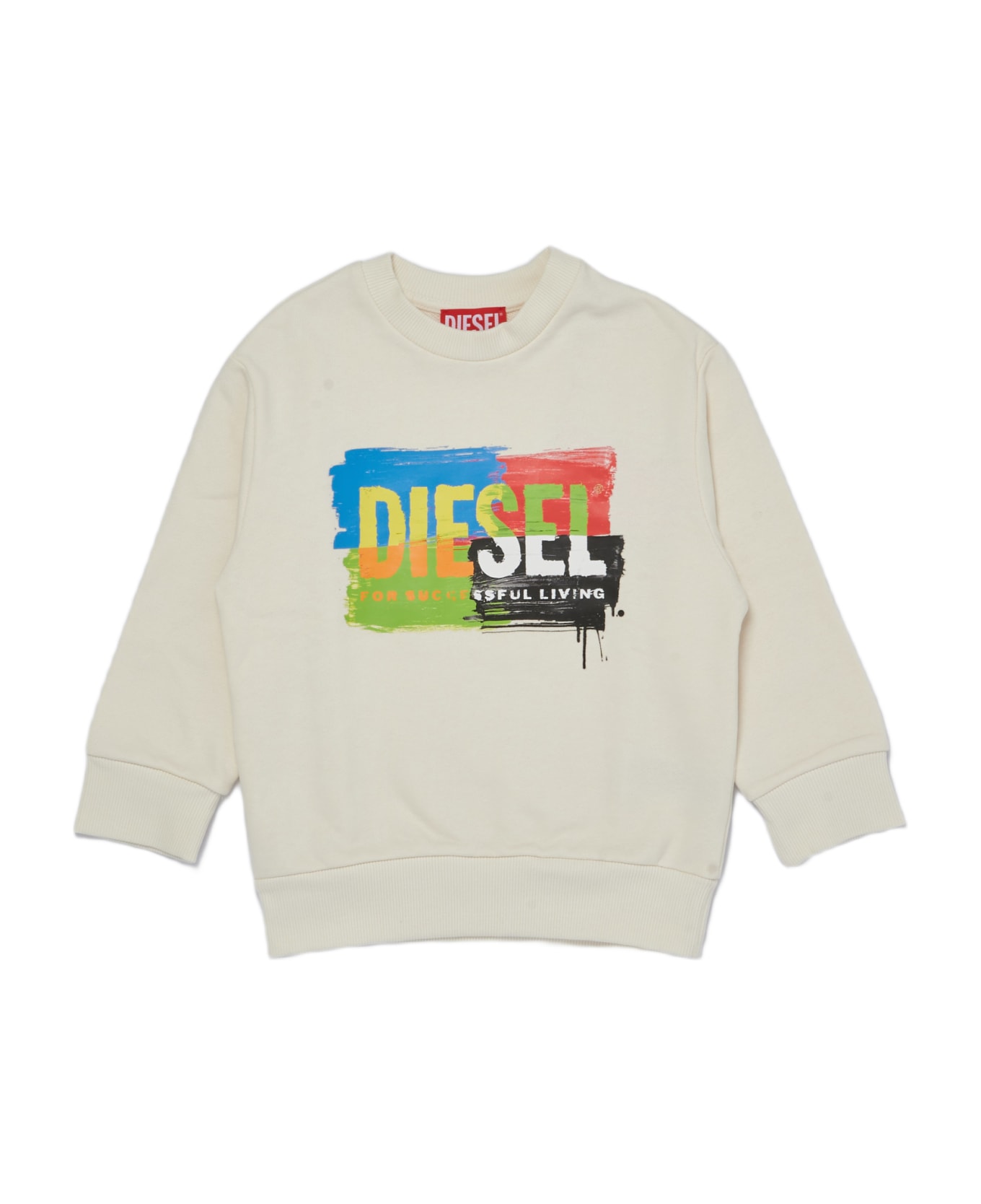 Diesel Crewneck Sweatshirt - BIANCO ニットウェア＆スウェットシャツ