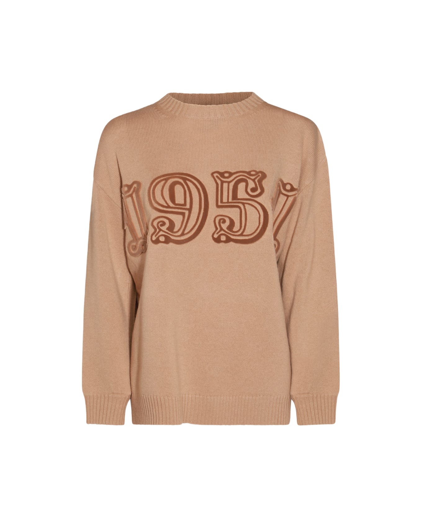 Max Mara Beige Wool Fido Knitwear - Beige