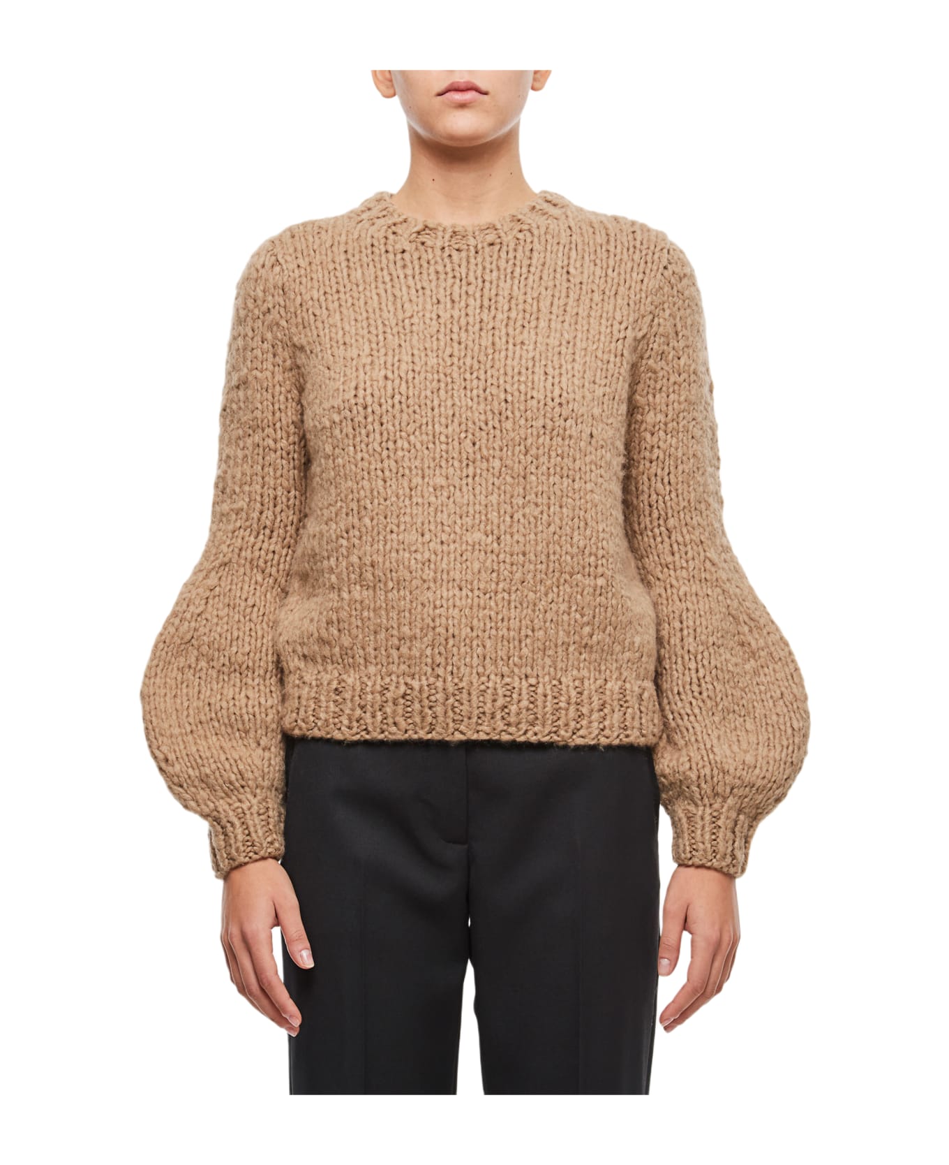Gabriela Hearst Cashmere Crewneck Sweater - Beige