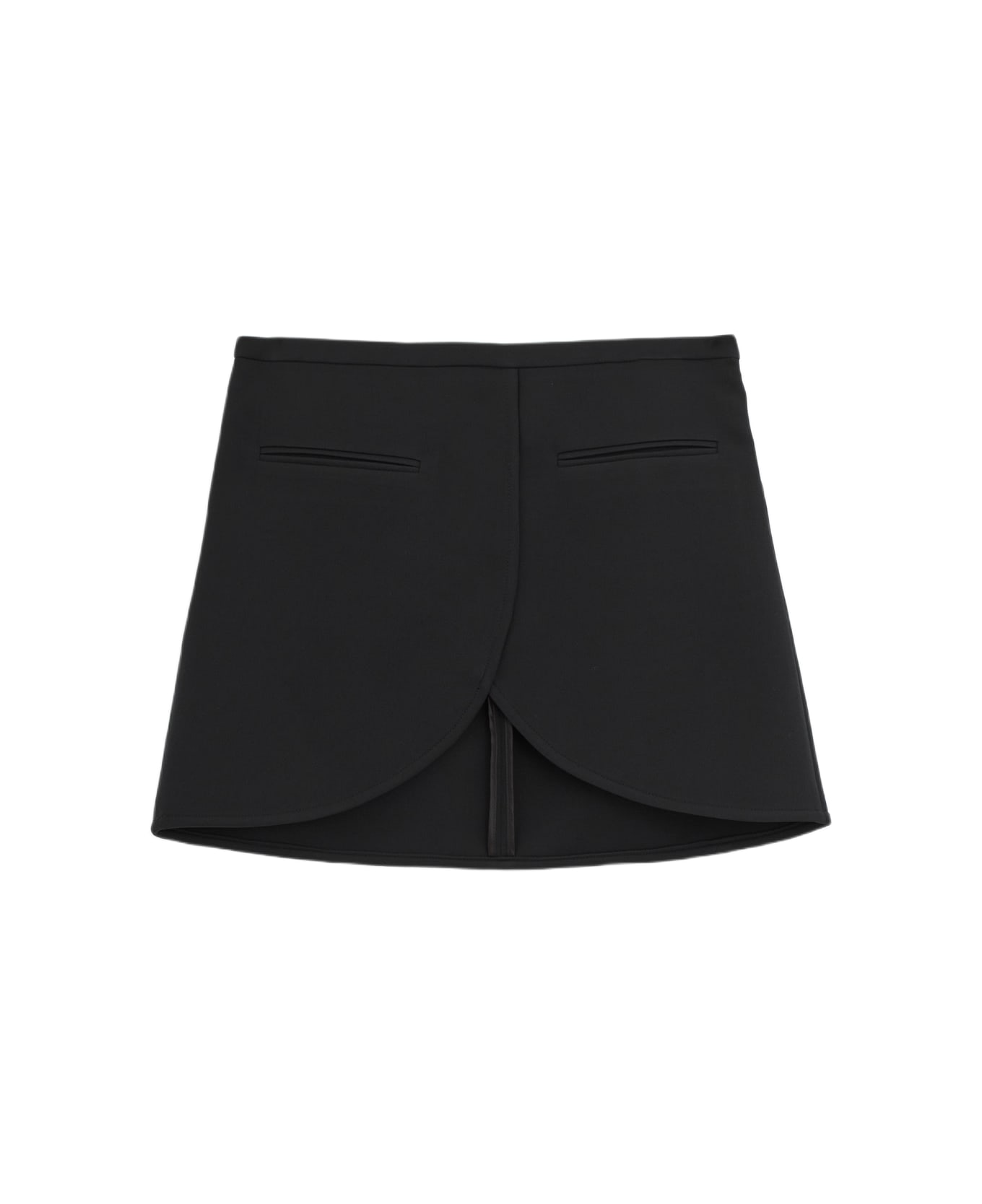 Courrèges Ellipse Twill Skirt - black スカート