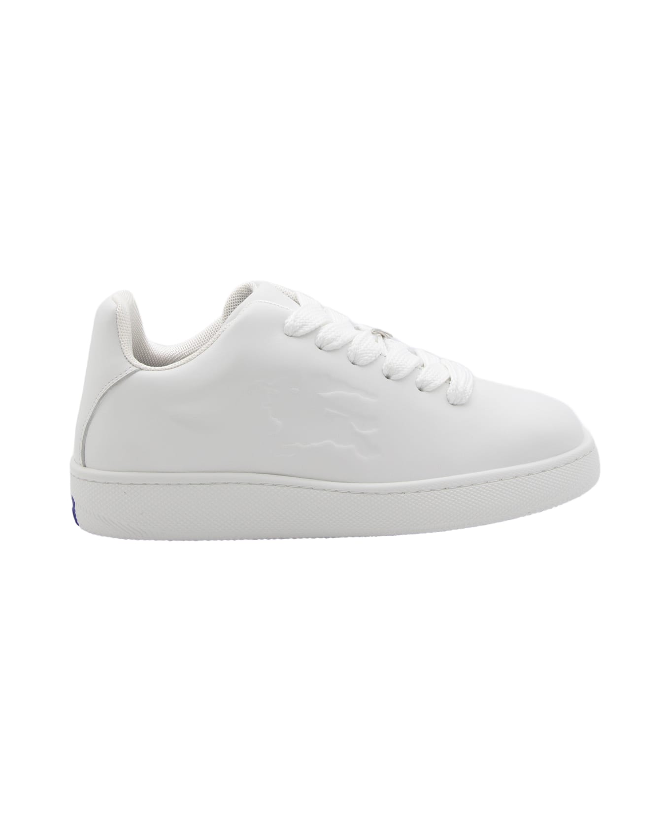 Burberry White Leather Sneakers - White