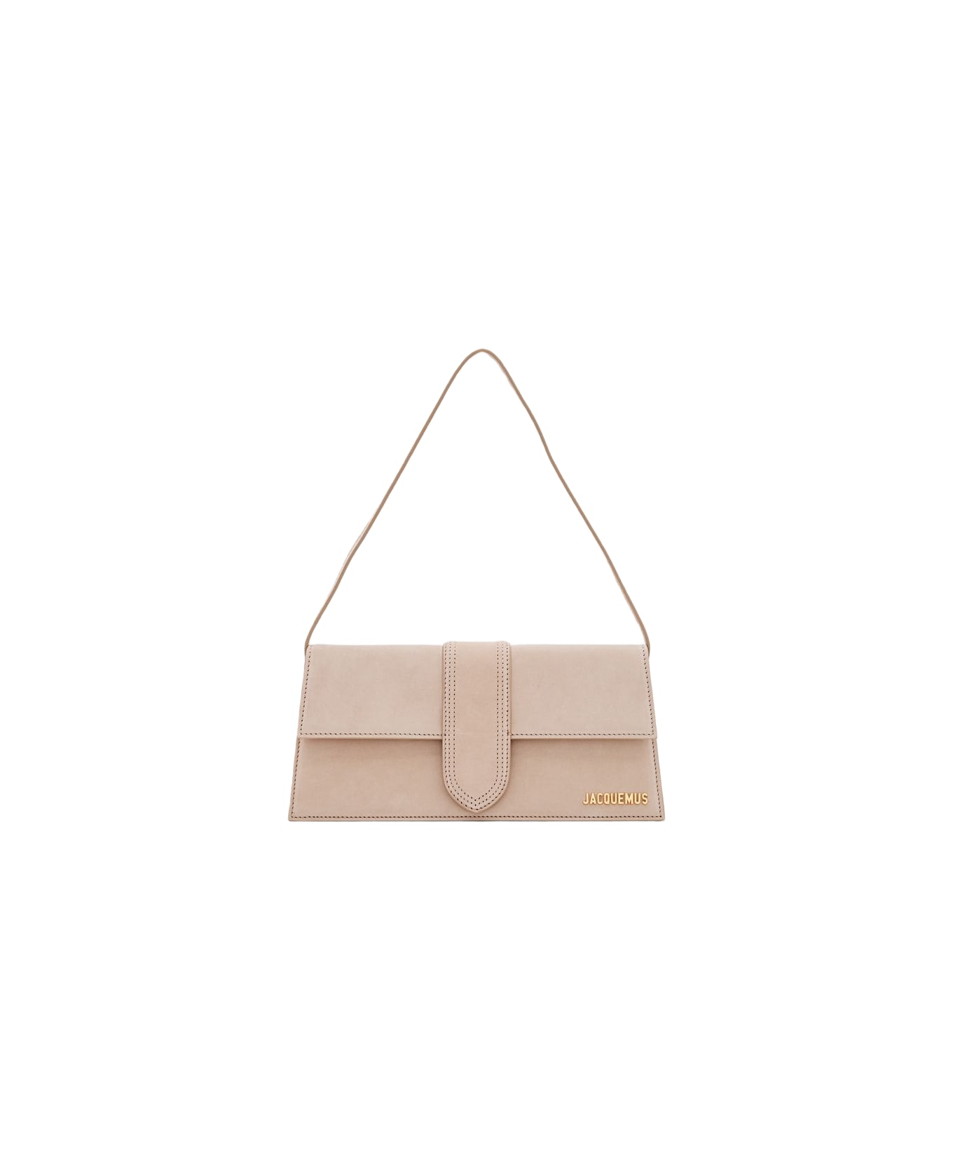 Jacquemus Le Bambino Long Leather Shoulder Bag - Beige