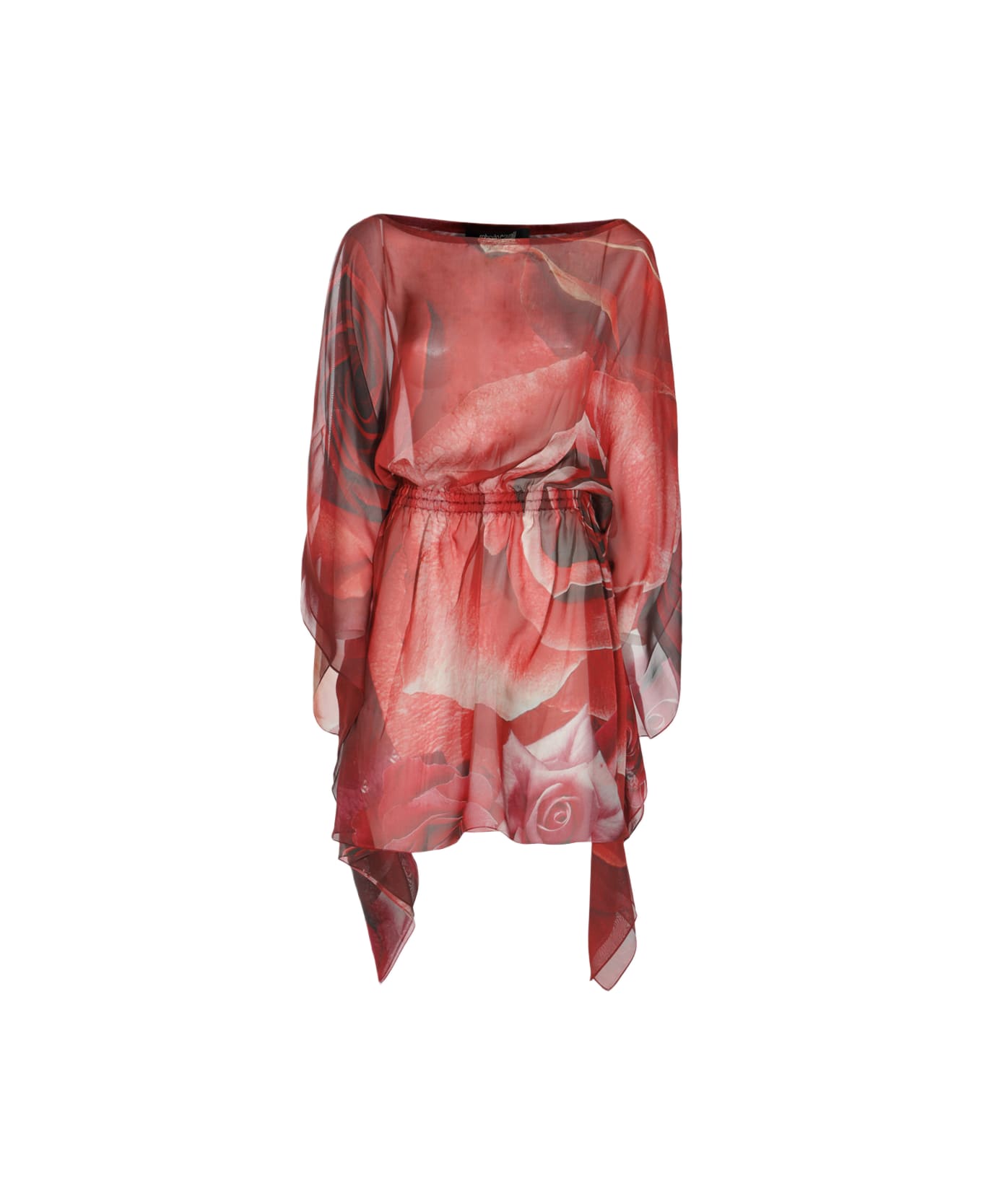 Roberto Cavalli Red Silk Dress - RED