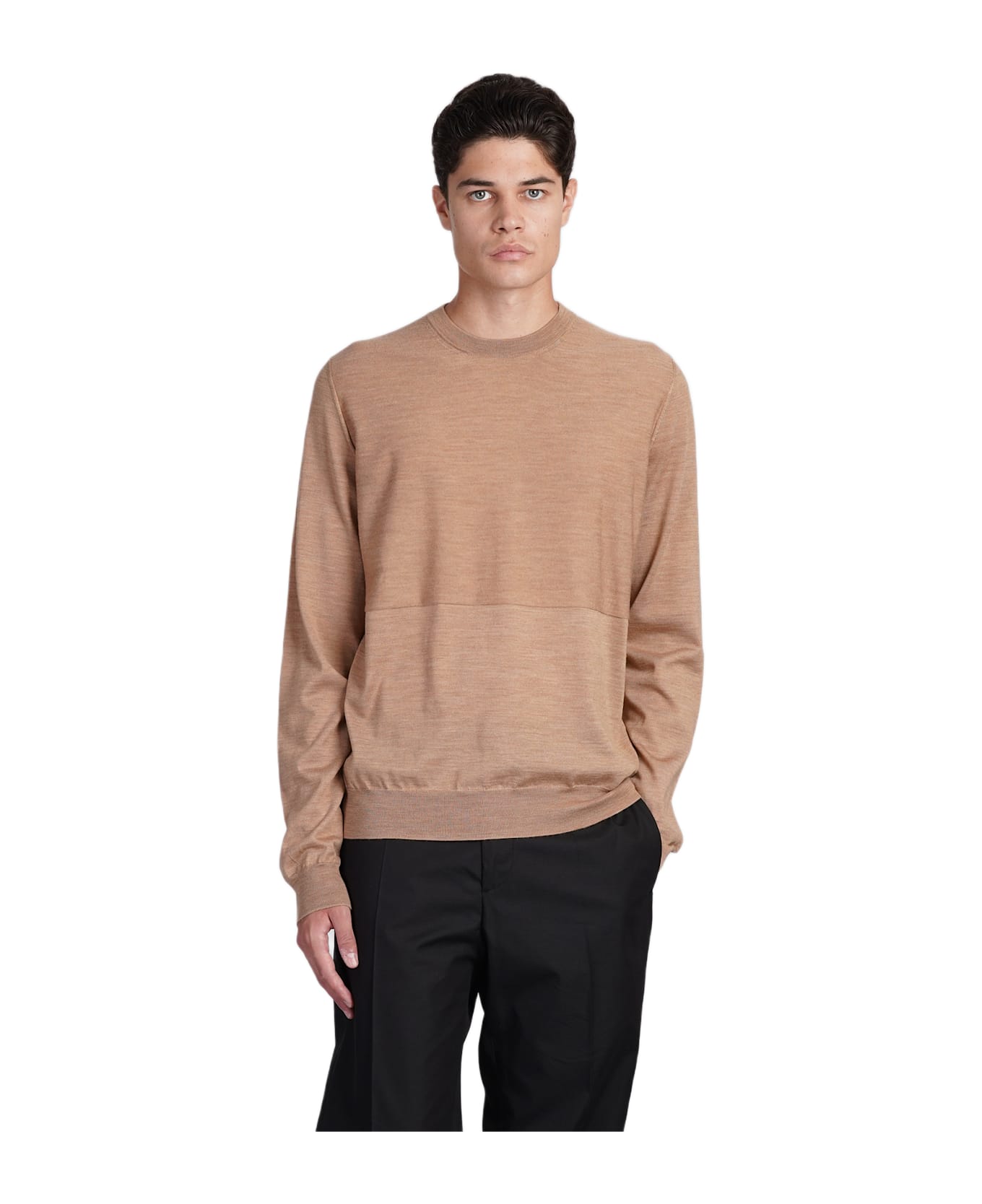 Jil Sander Knitwear In Camel Wool - Camel