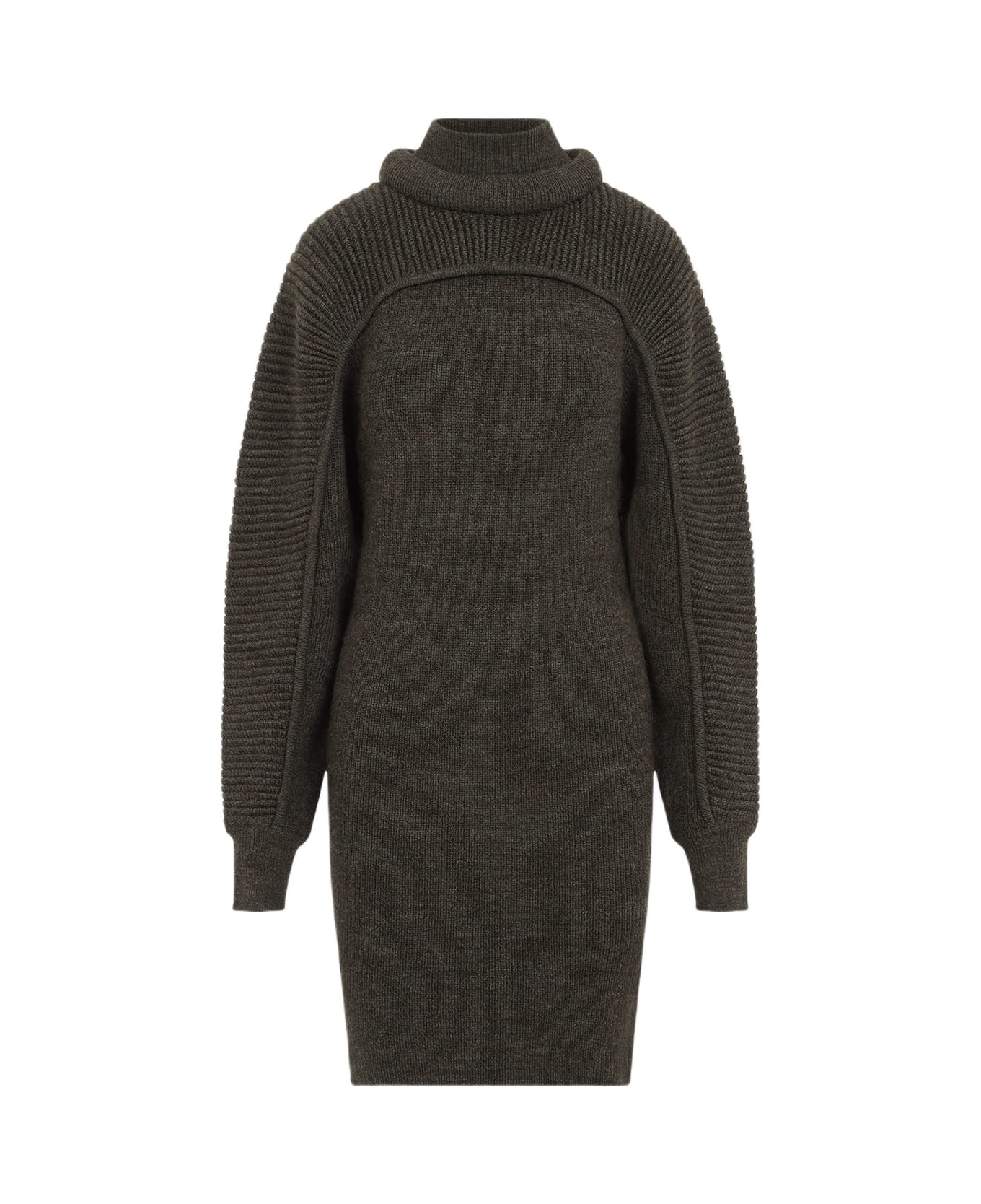 Isabel Marant Hilde Mini Dress - Dk Dark Khaki