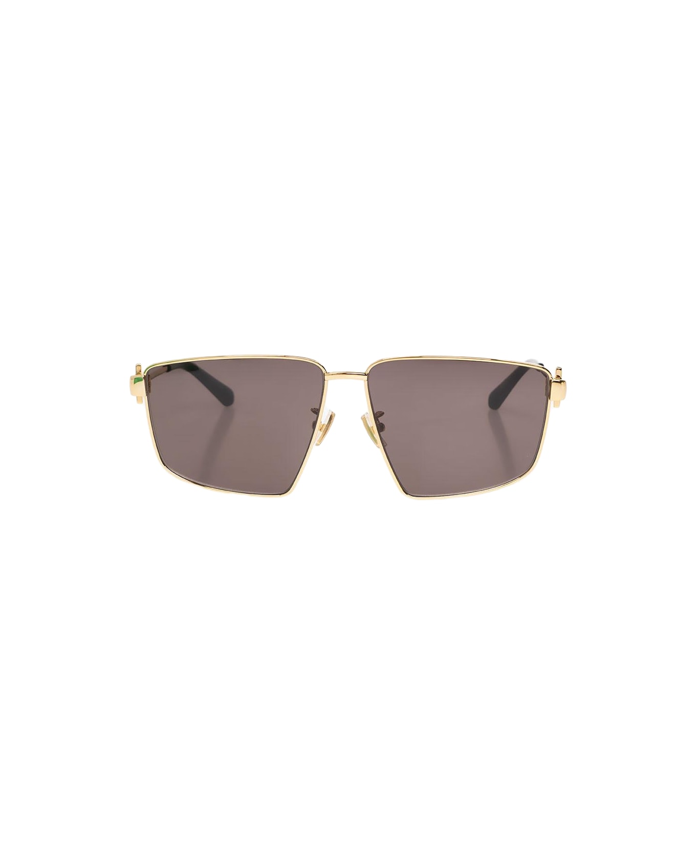 Bottega Veneta Eyewear Sunglasses With Logo - Gold Grey