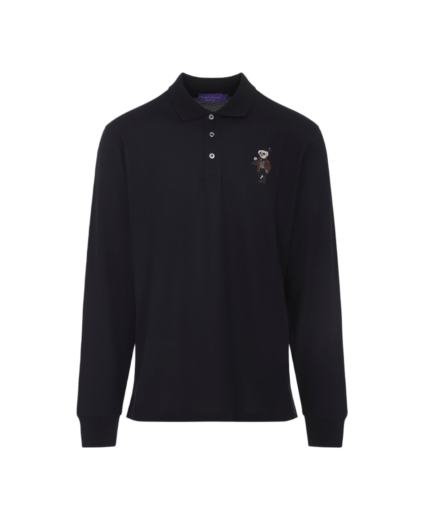 Ralph Lauren Bear Long Sleeve Cardigan - Classic Black