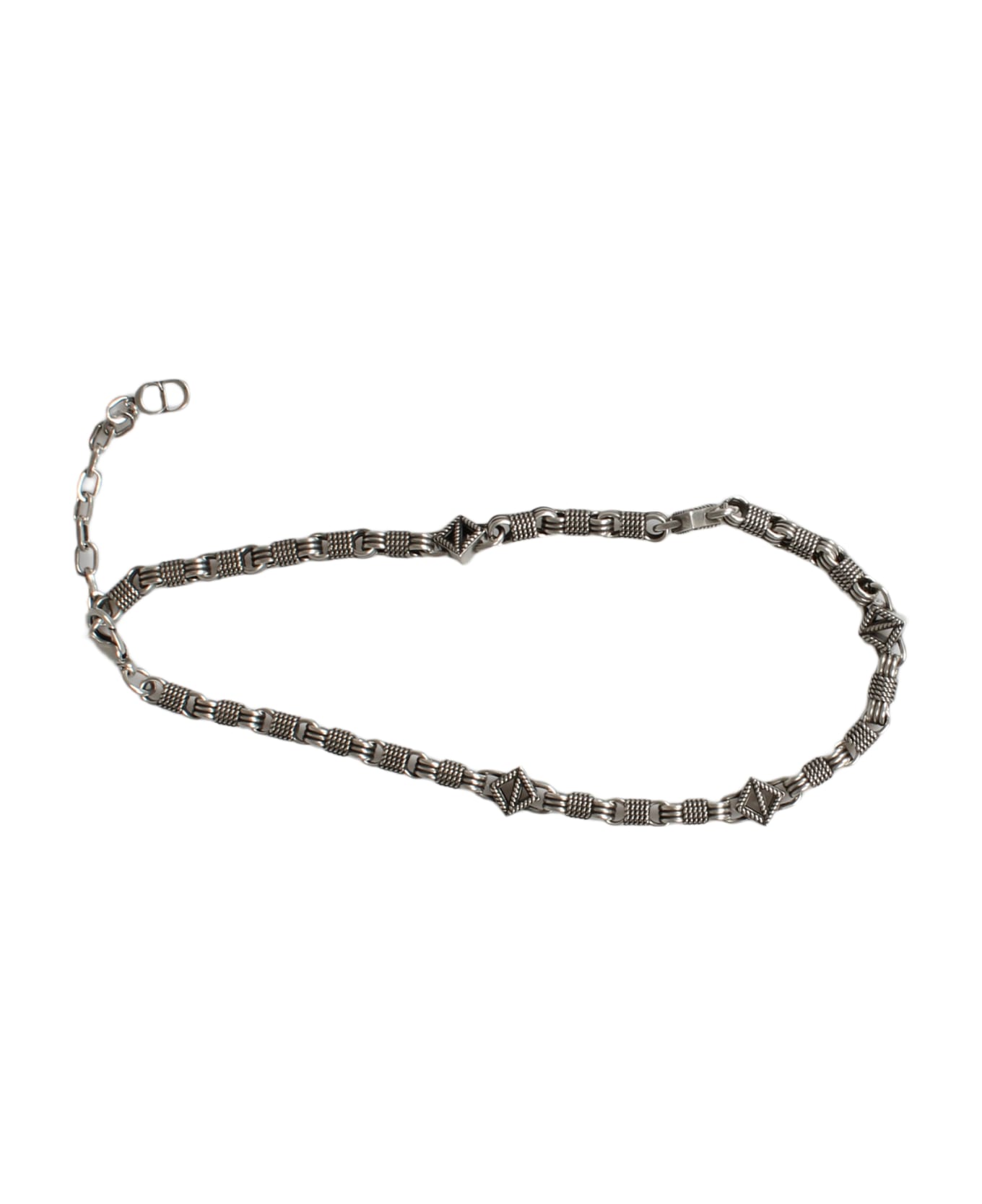 Dior Cd Diamond Buffalo Necklace - Metallic