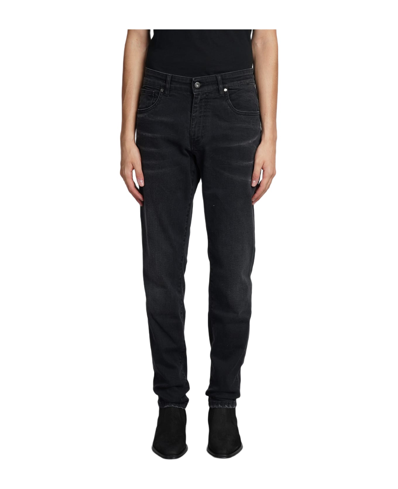 Salvatore Santoro Jeans In Black Cotton - black