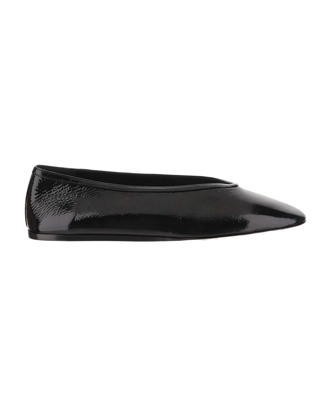 Le Monde Beryl Leather Moon Ballerinas - Black