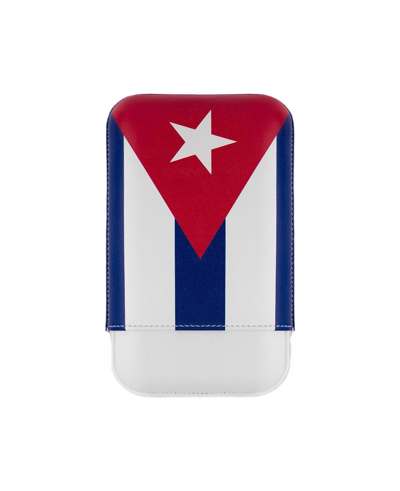 Larusmiani Cigar Holder Cuban Flag  - Red