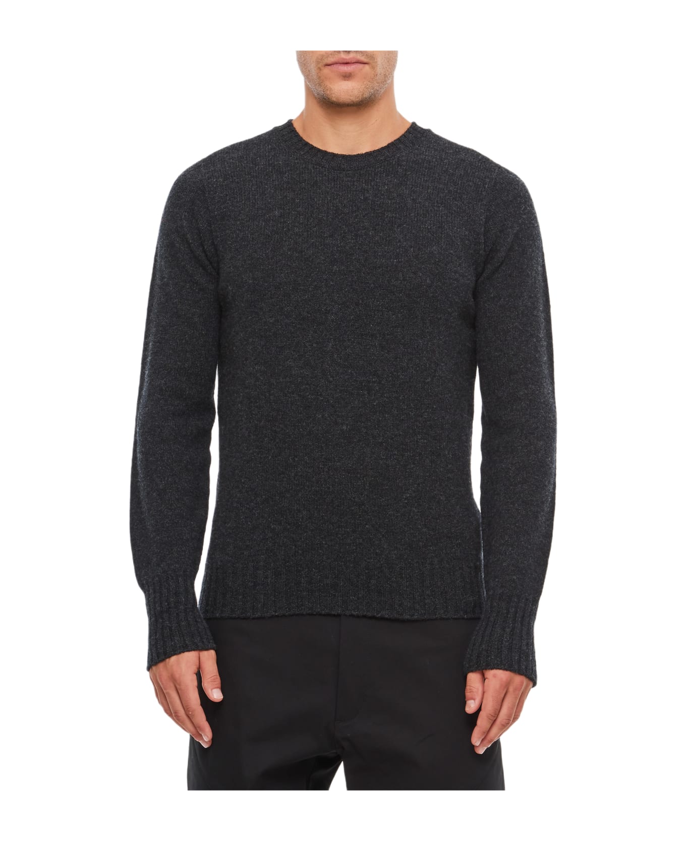 Drumohr Crewneck Wool Sweater - Grey