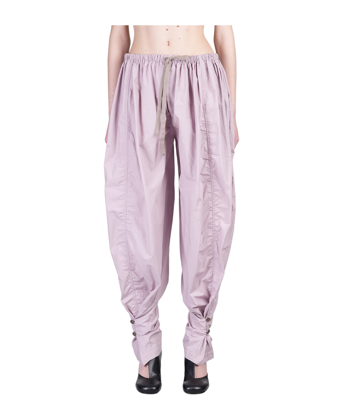 Lemaire Pants In Lilla Cotton - Lilla