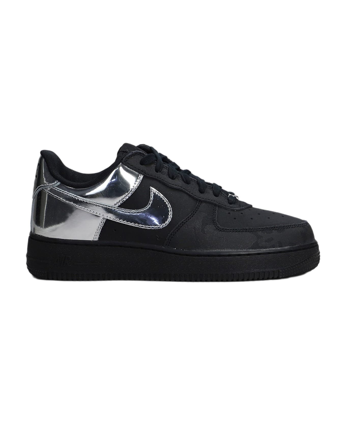 Nike Air Force 1 Low Retr Sneakers In Black Leather - black