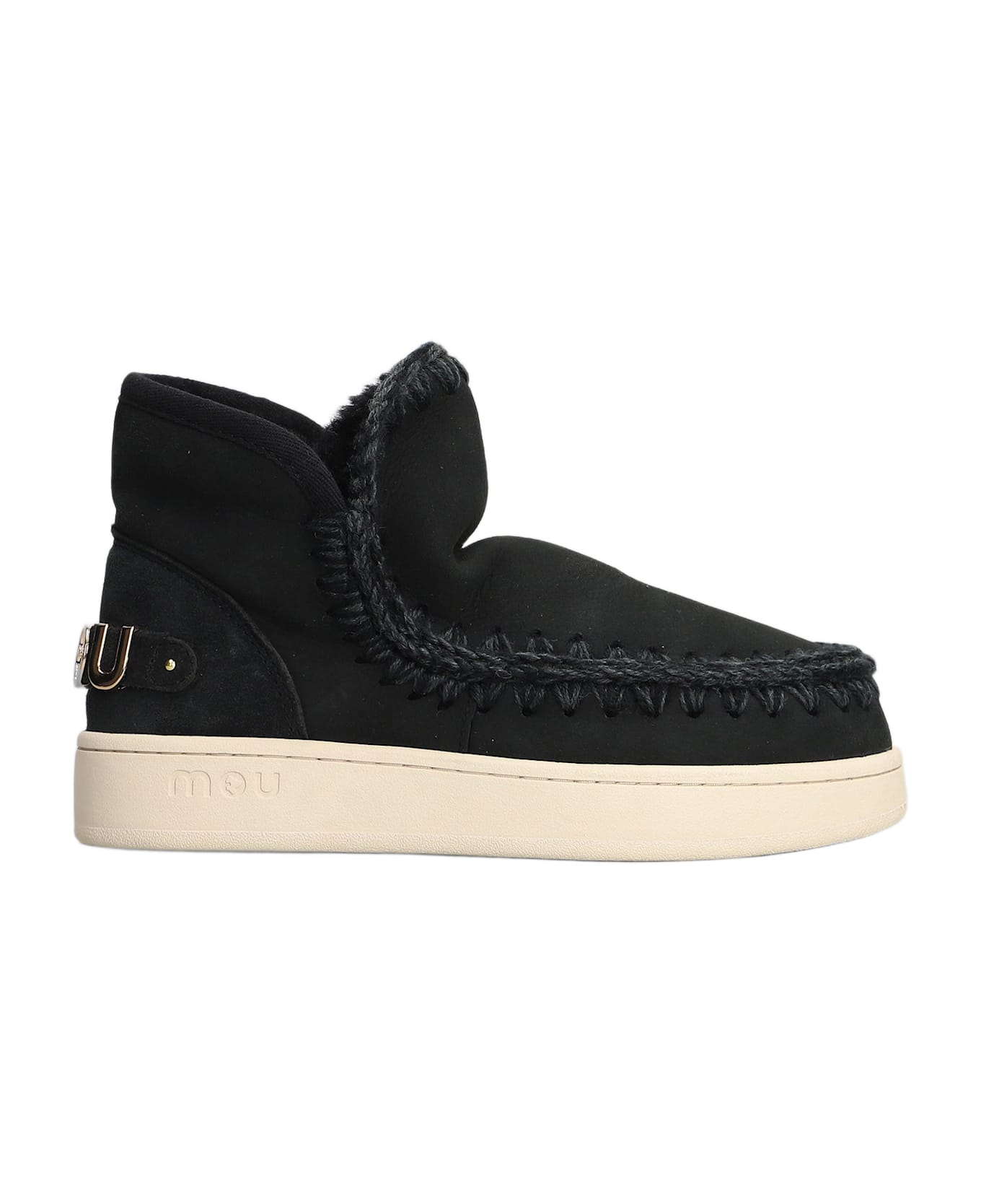 Mou New Eskimo Sneaker Sneakers In Black Suede - black