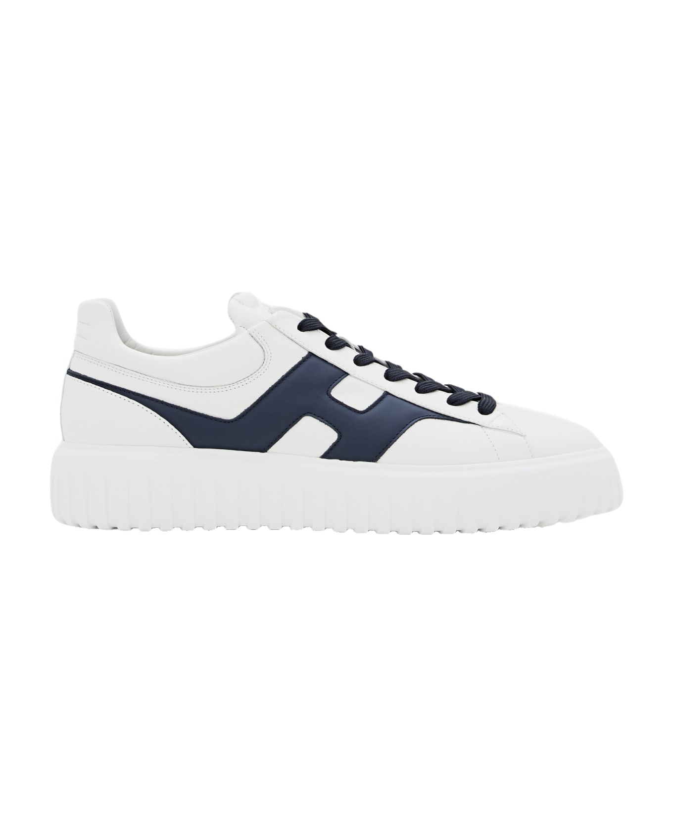 Hogan H-stripes Sneakers - WHITE/BLACK