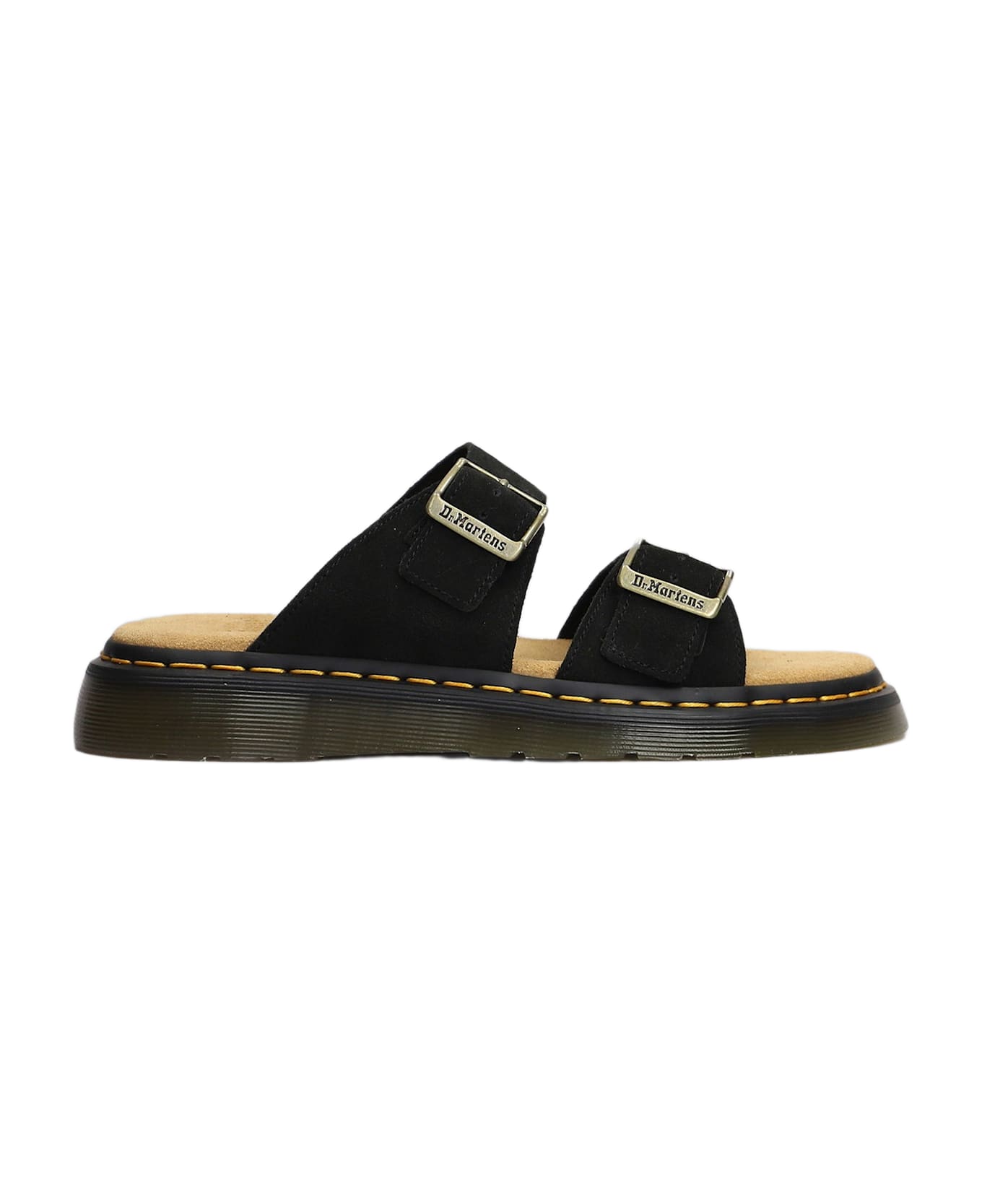 Dr. Martens Josef Slipper-mule In Black Suede