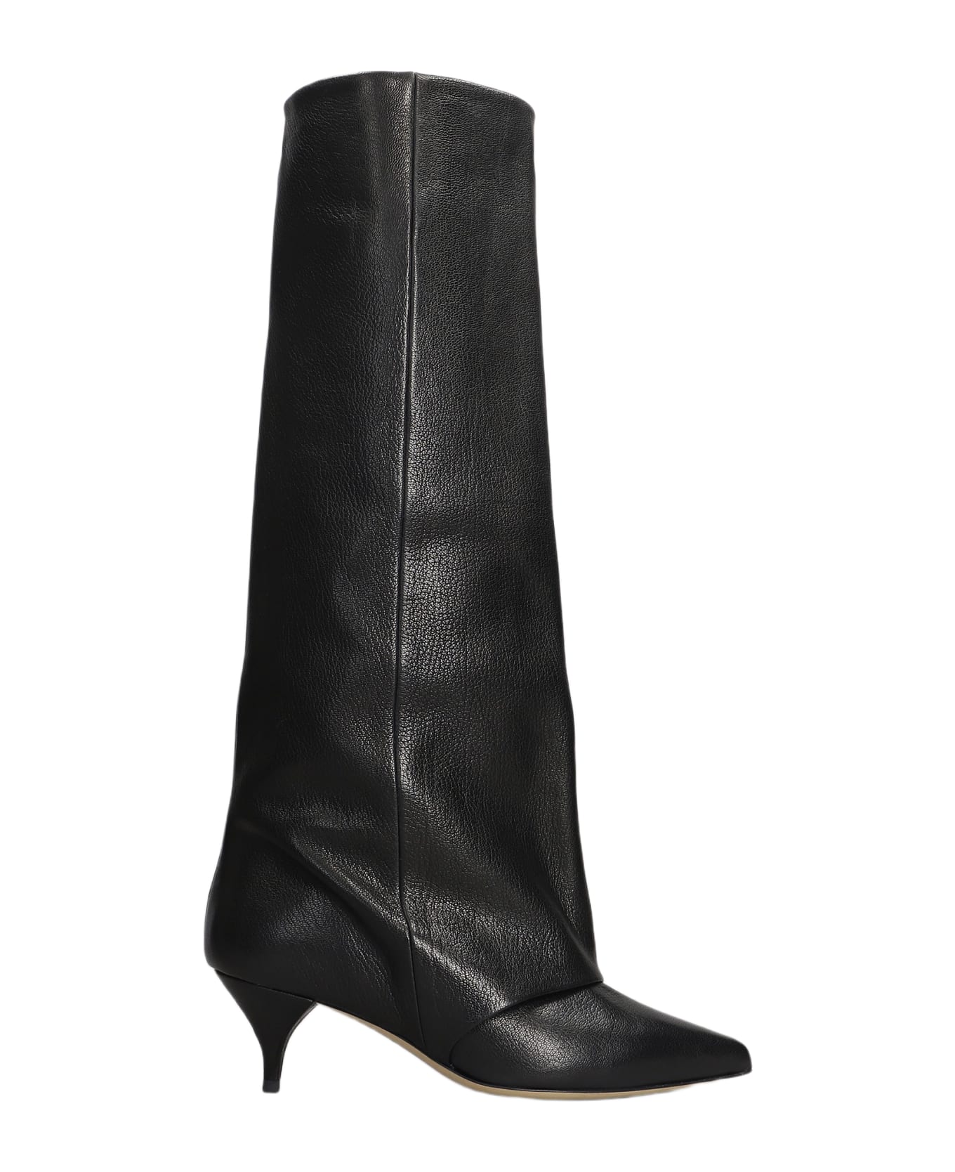 Alchimia High Heels Boots In Black Leather - black
