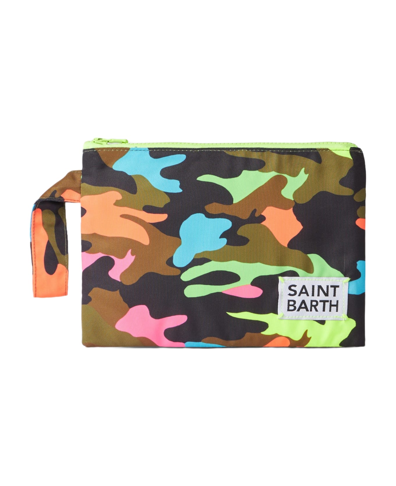 MC2 Saint Barth Pareasy Nylon Pochette With Fluo Camouflage Print - FLUO クラッチバッグ