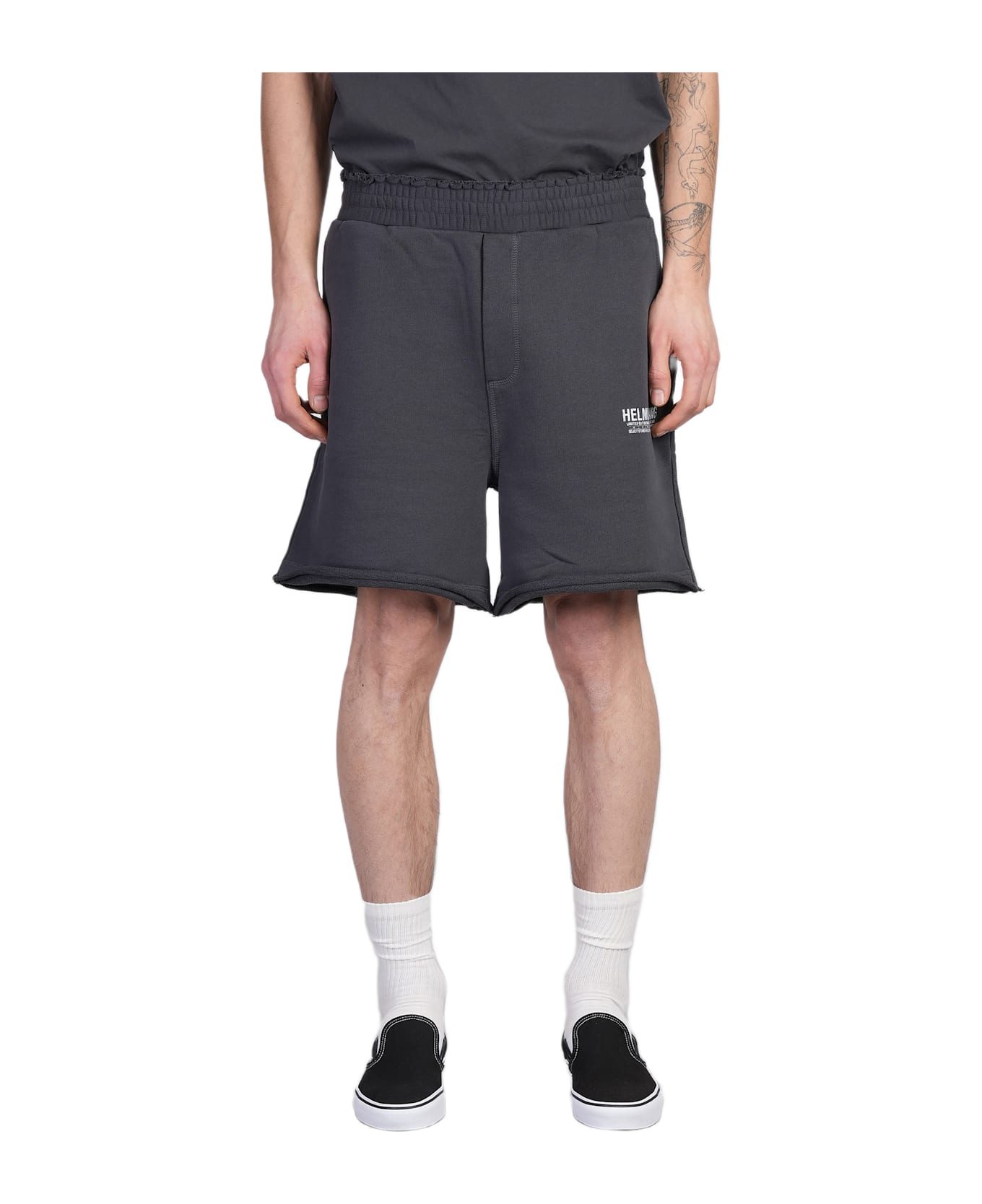 Helmut Lang Shorts In Grey Cotton - grey