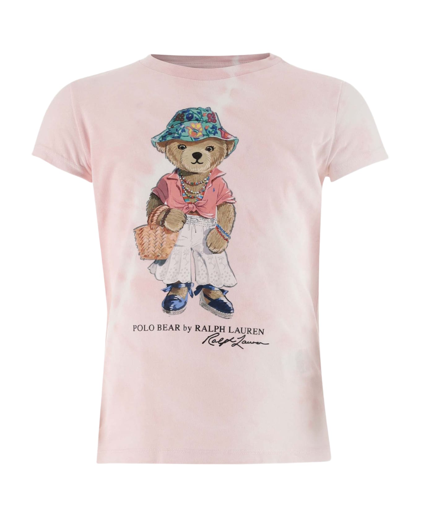 Polo Ralph Lauren Cotton T-shirt With Polo Bear - Pink