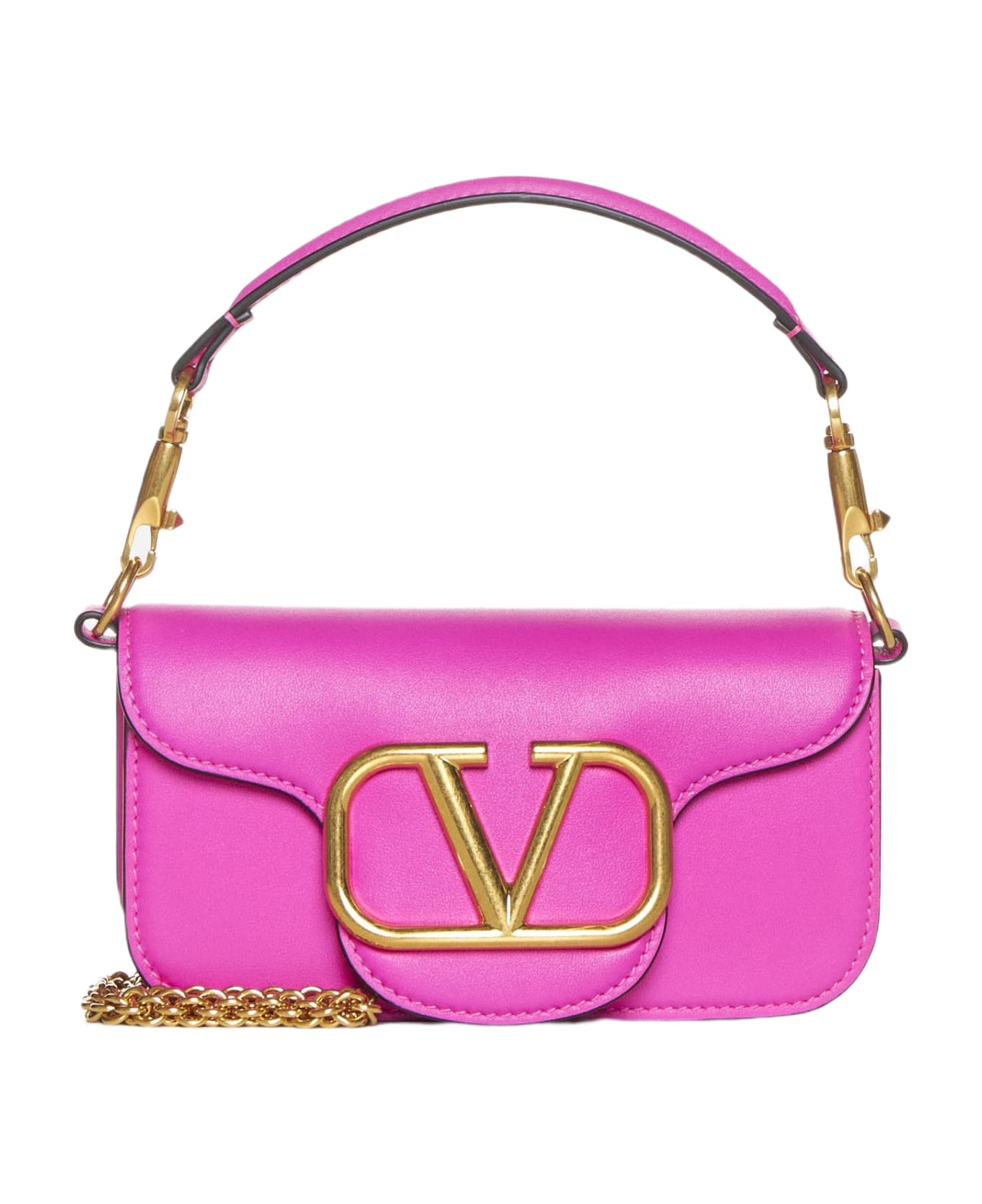Valentino Garavani Loco' Small Leather Bag - Pink Pp トートバッグ