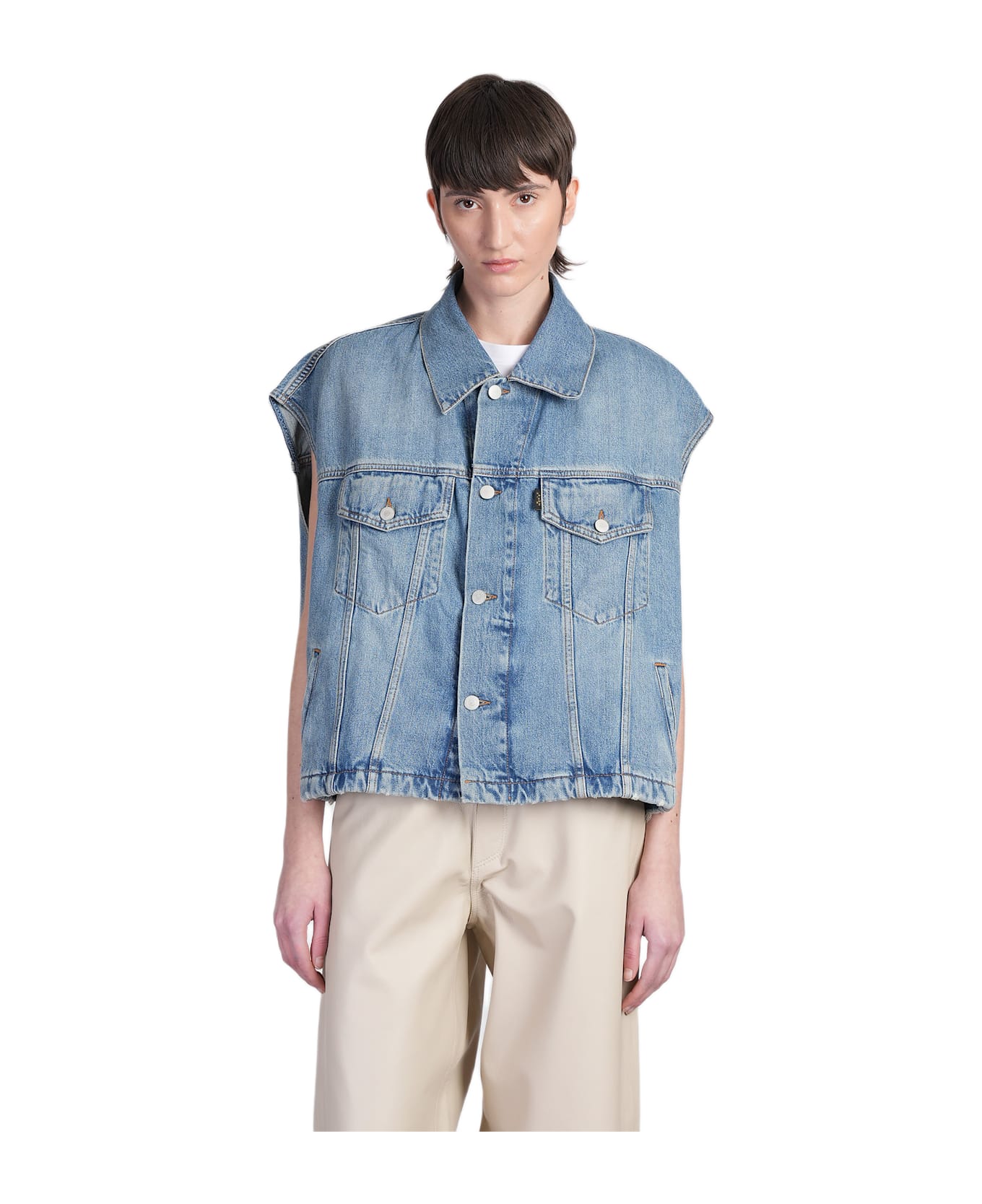 Haikure Gail Denim Jackets In Blue Denim - blue